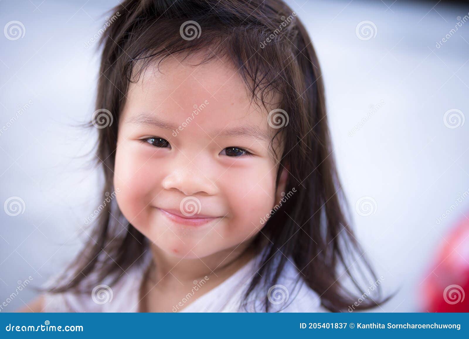 Cute Child Sweet Smile. Head Shot Stock Image - Image of hair, head ...