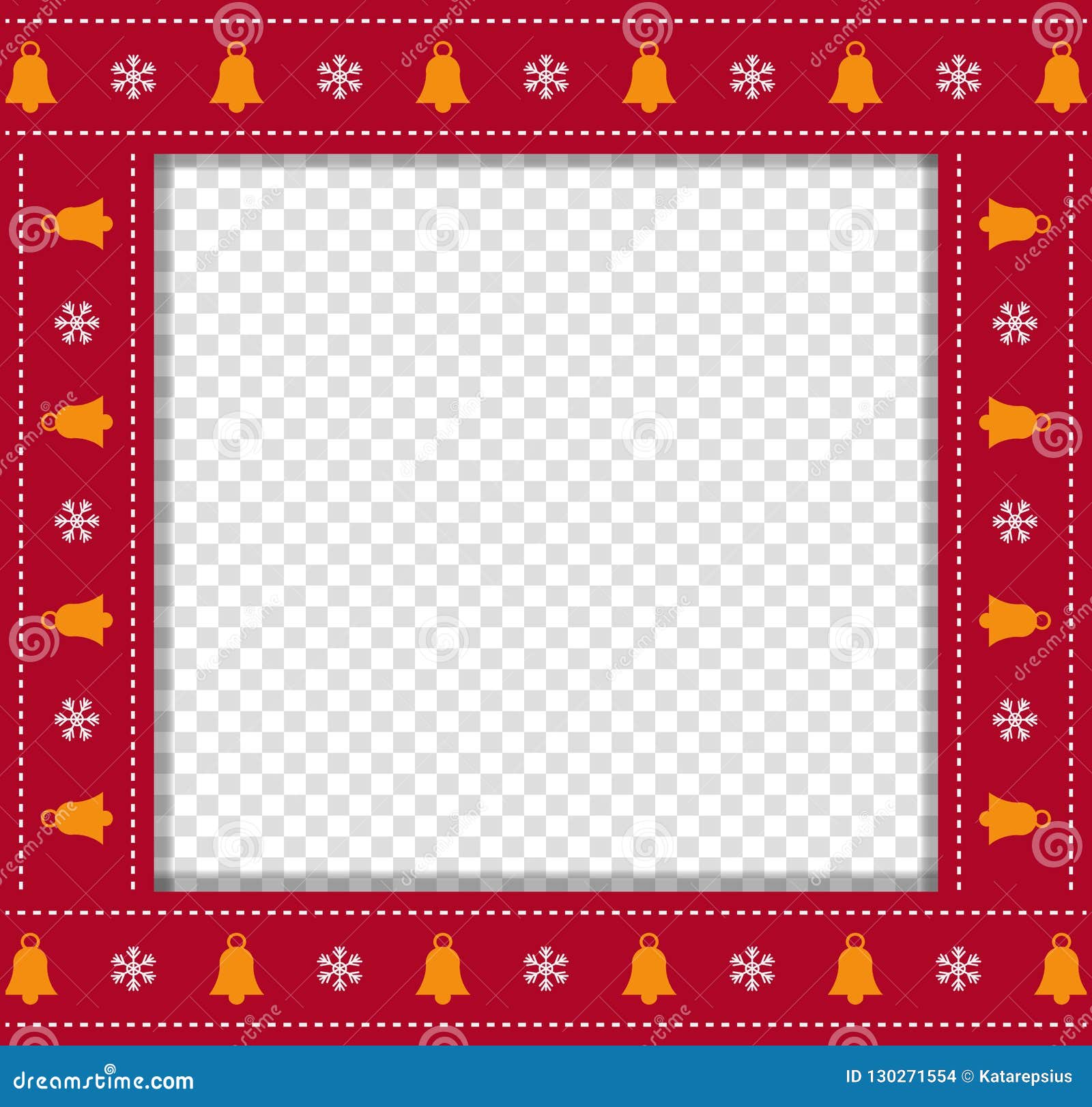 Download Cute Christmas Or New Year Square Border Frame With Copy ...