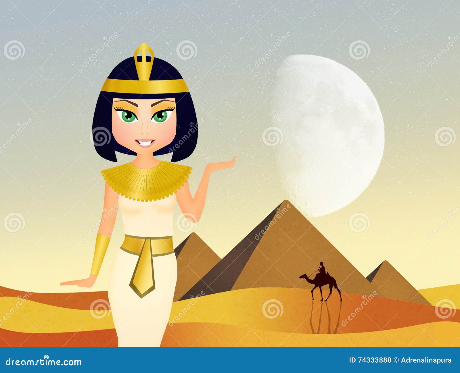 Queen Cleopatra Of Egypt Clipart 