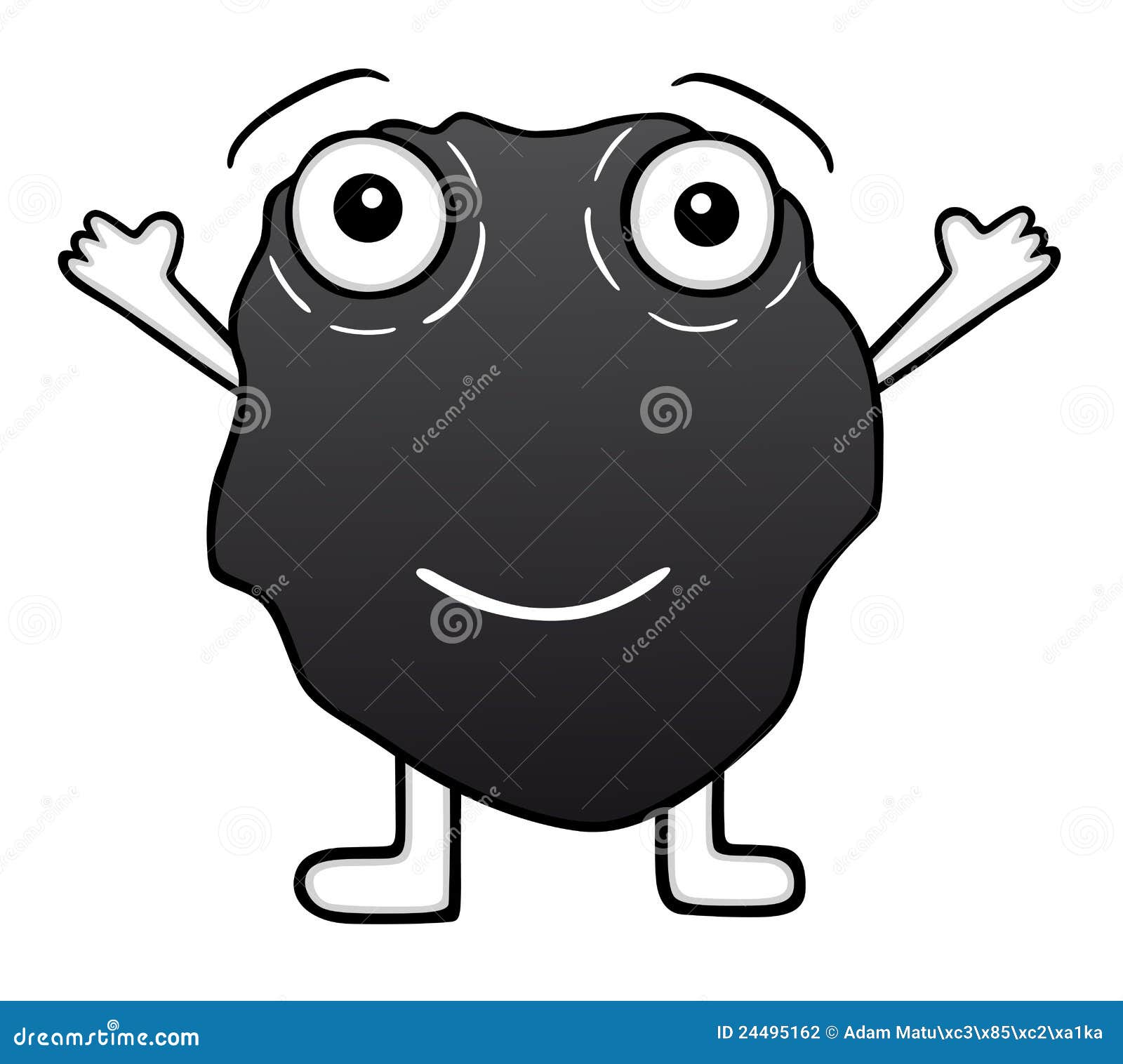 Cute coal stock vector. Illustration of artistic, emotion - 24495162