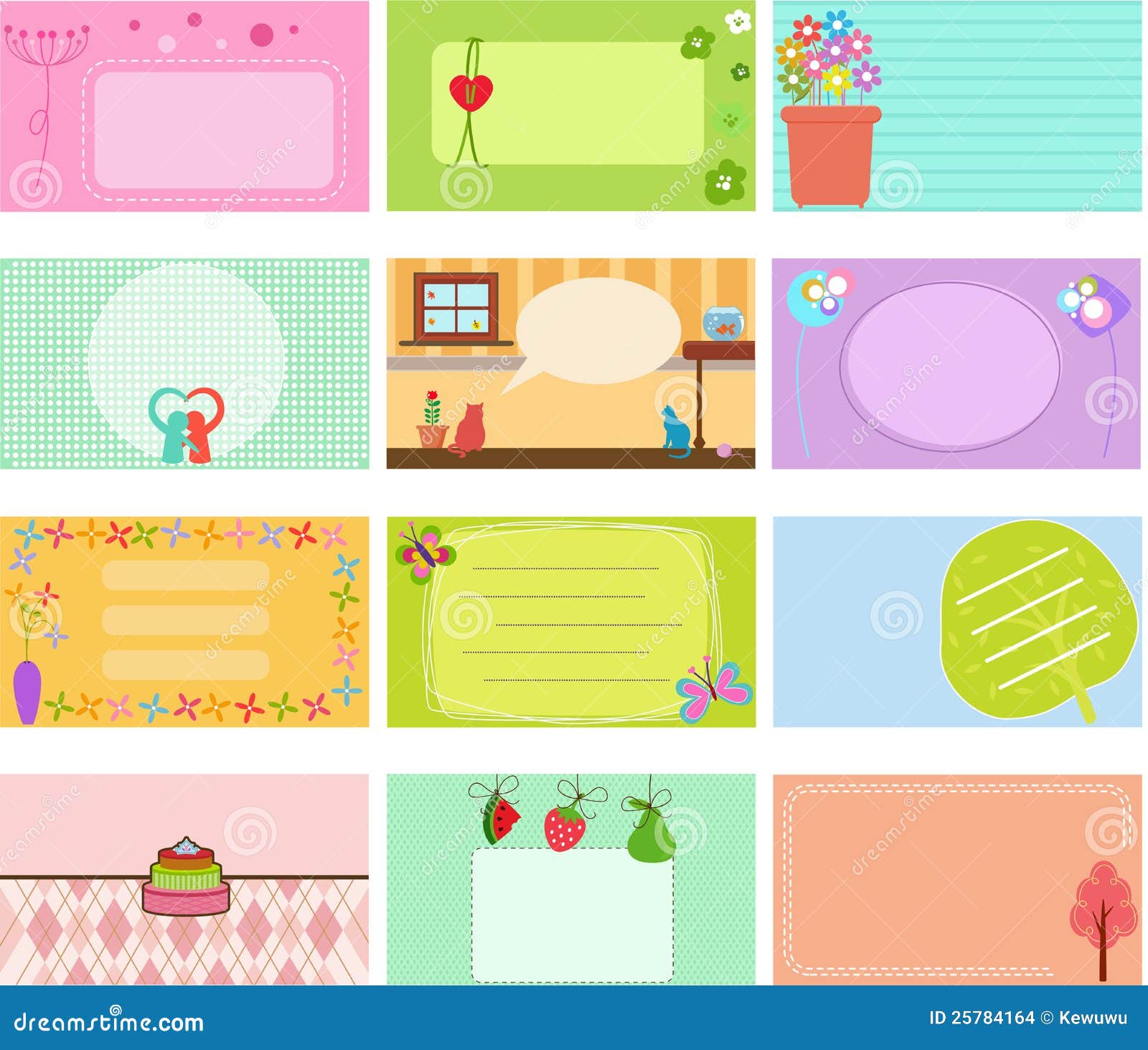 A Cute Collection Of Vector Label / Card Stock Images - Image: 25784164