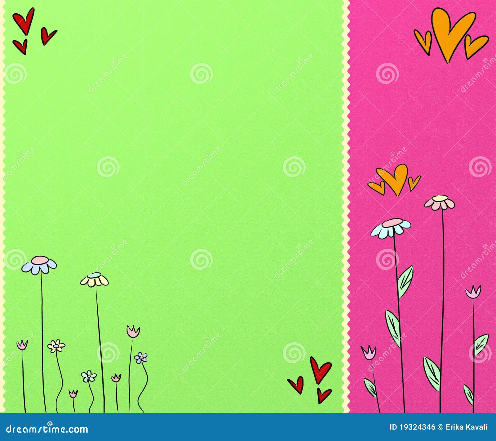 Cute colorful background stock illustration. Illustration of heart -  19324346