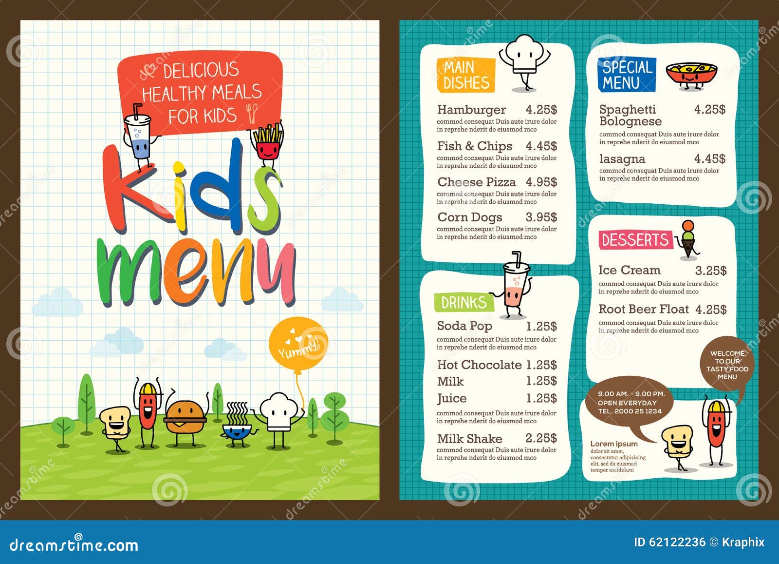 Kids Menu Design Template  www.pixshark.com - Images 