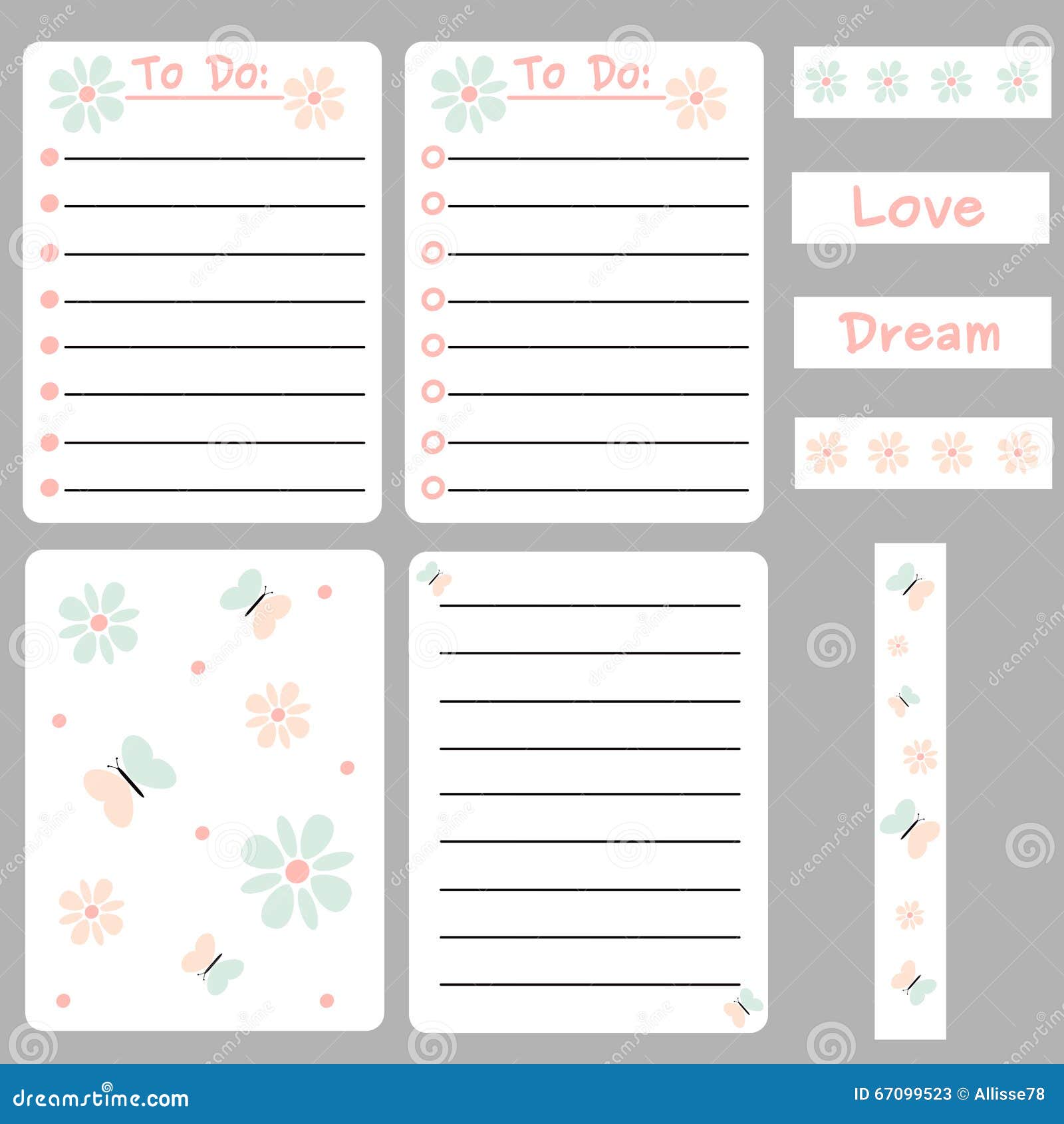 Cute Printable Notes Template Cute Printable Notes Template