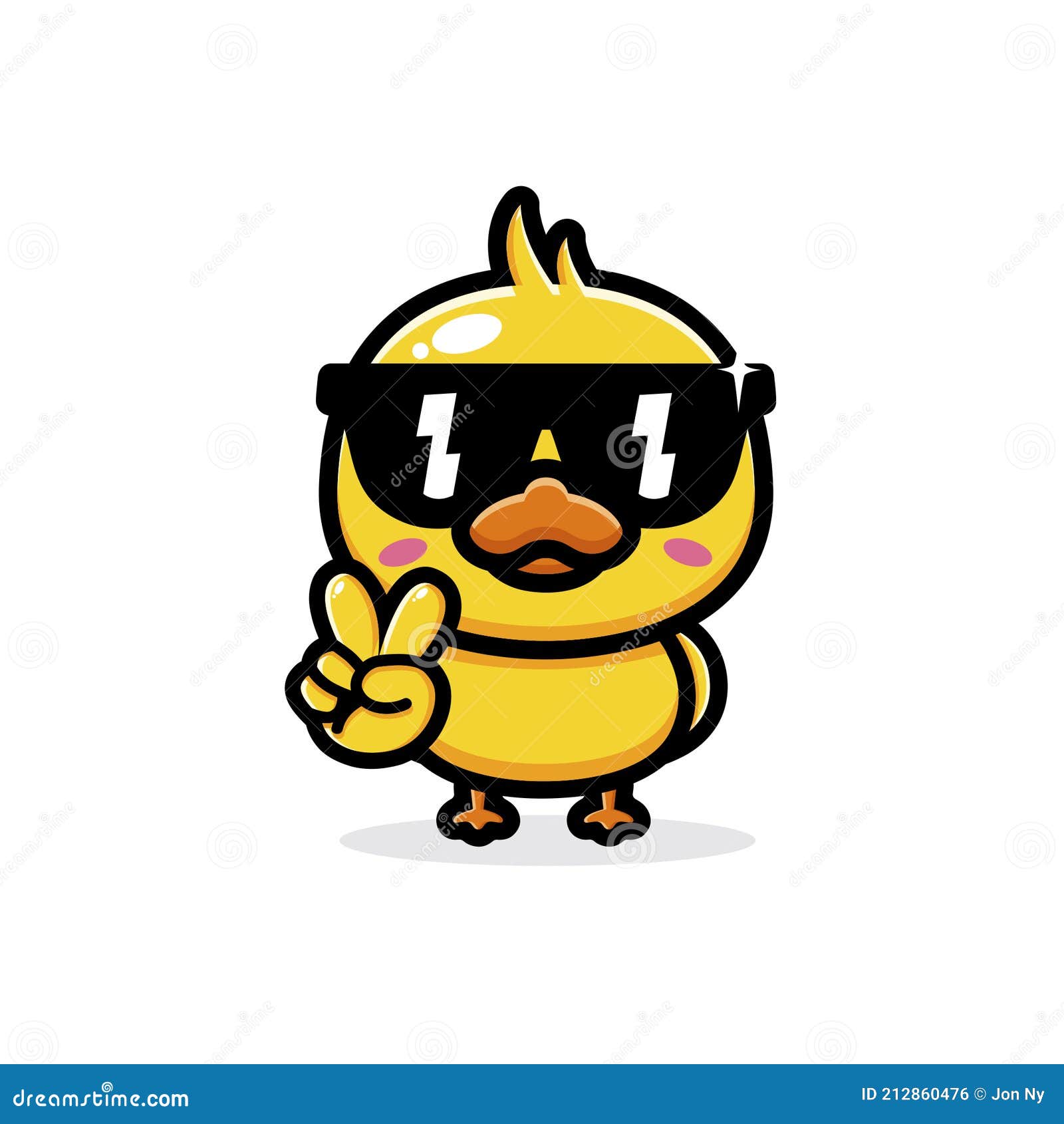 Cute and Cool Duck Animal Cartoon Characters Wearing Sunglasses Stock  Vector - Illustration of clip, design: 212860476