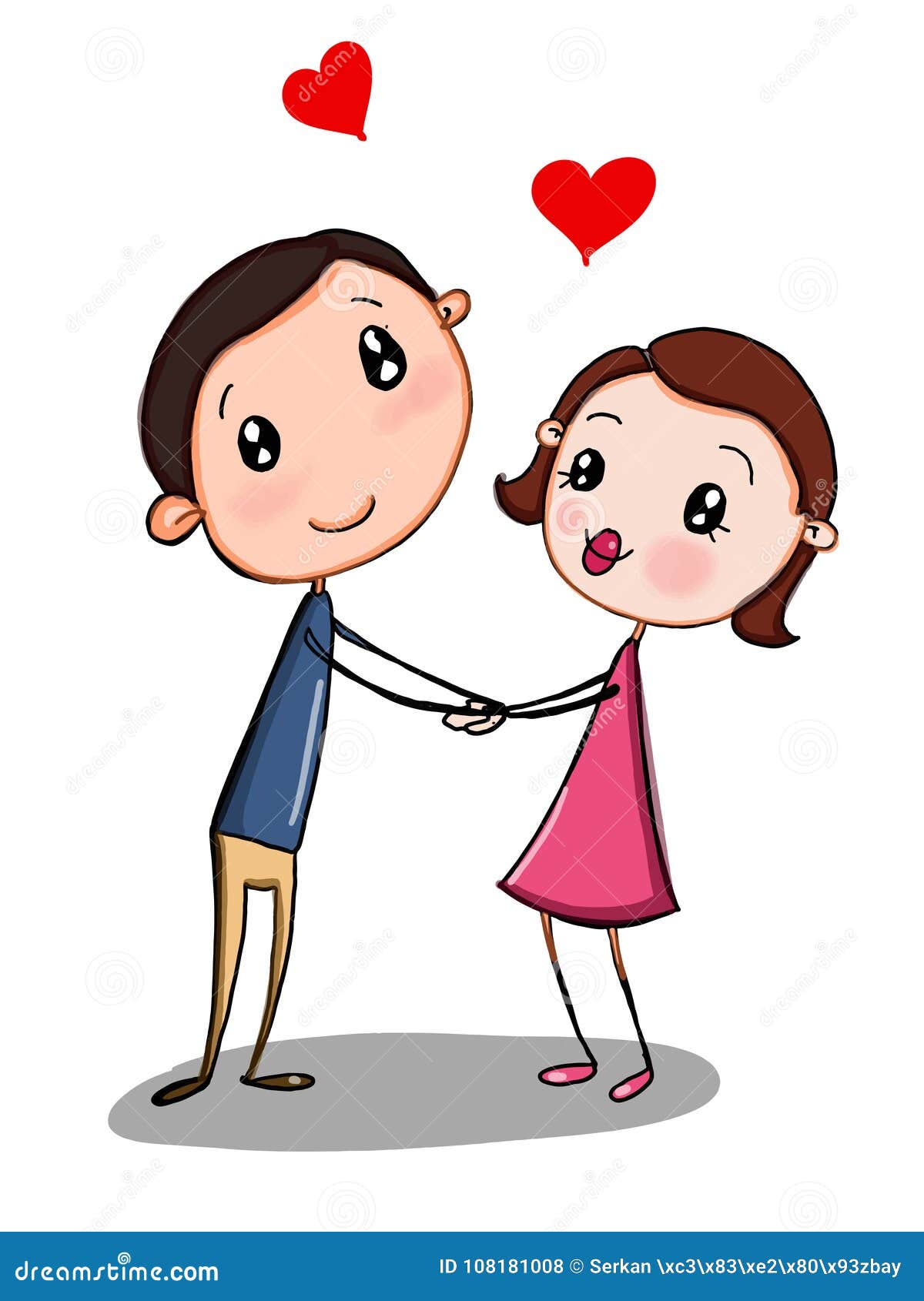 Cute Couple Illustration Male Female Illustration Drawing and White  Background Illustration Cartoon Drawing Coloring Stock Vector -  Illustration of coloring, cute: 108181008