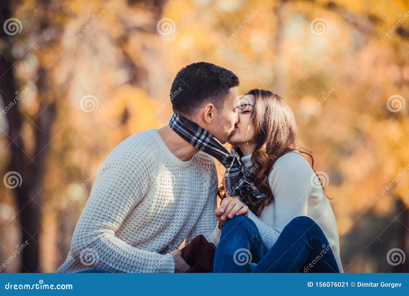 Cute Couple Kissing