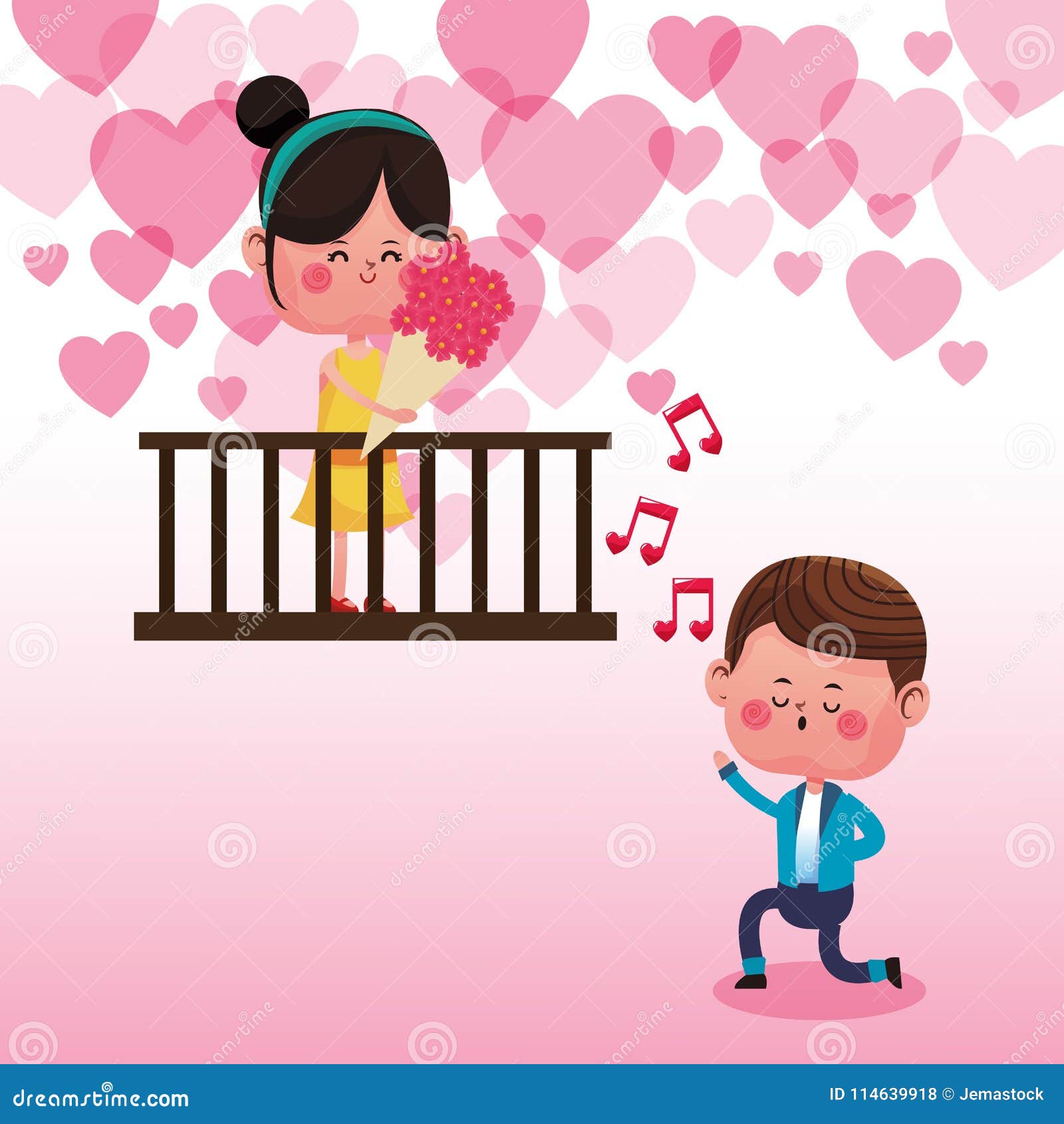 Cute Couple in Love Cartoons Stock Vector - Illustration of ...