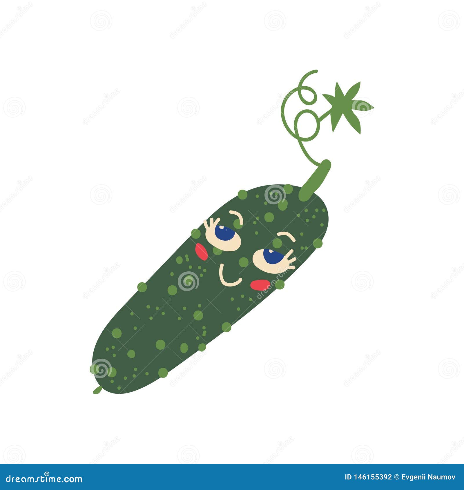 Cute Vegetables Cartoons Characters .vector Stock Vector