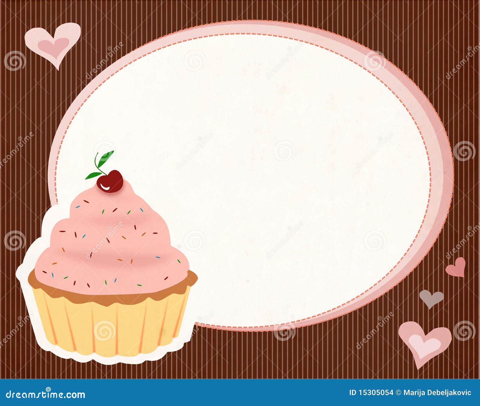 Cute Cupcake Background Stock Illustration Illustration Of Cake