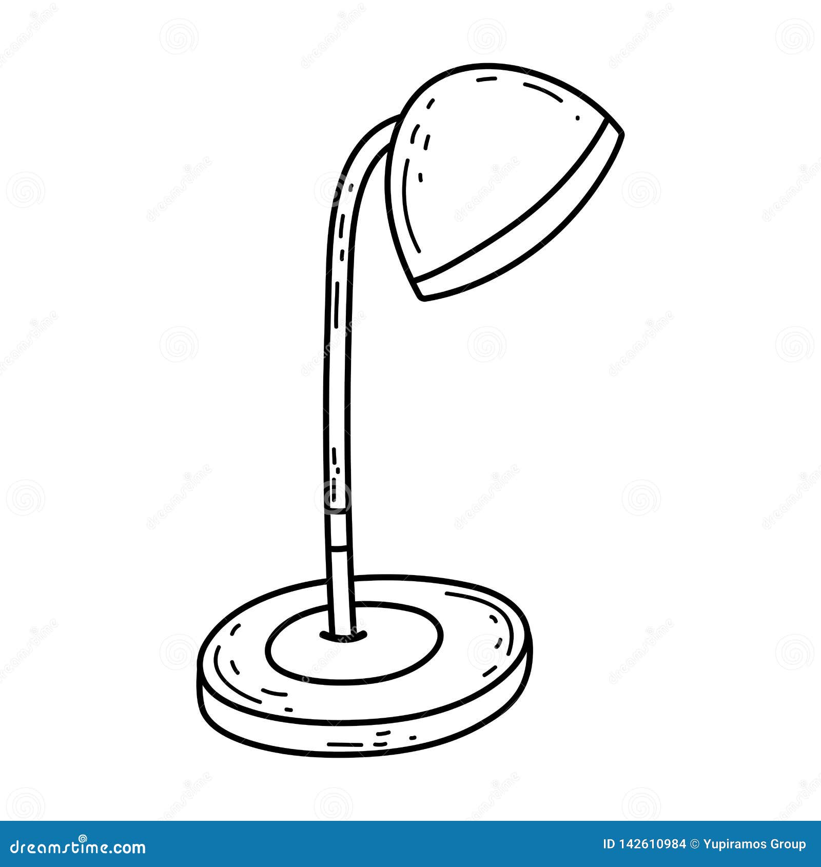 Cute Desk Lamp Icon Stock Vector Illustration Of Illustration