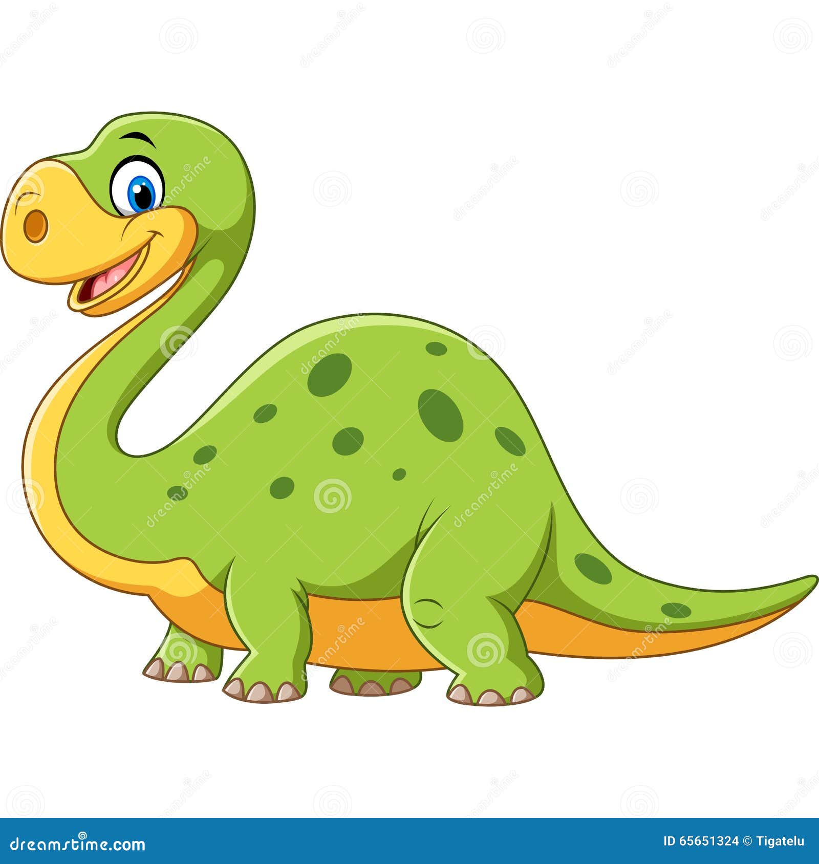 Cute little dinosaur cartoon jumping Royalty Free Vector