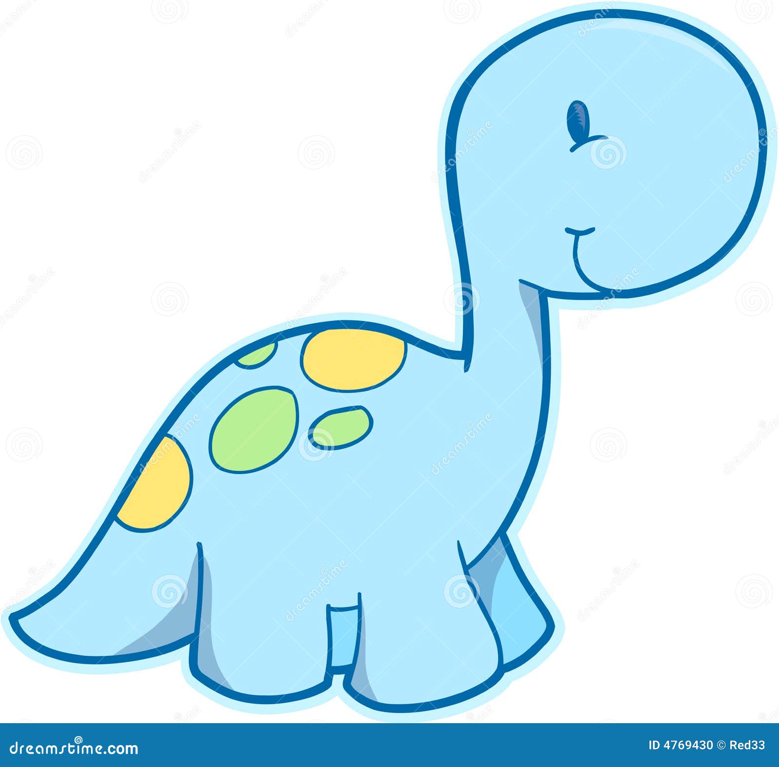 Cute Dinosaur Vector Stock Photo - Image: 4769430