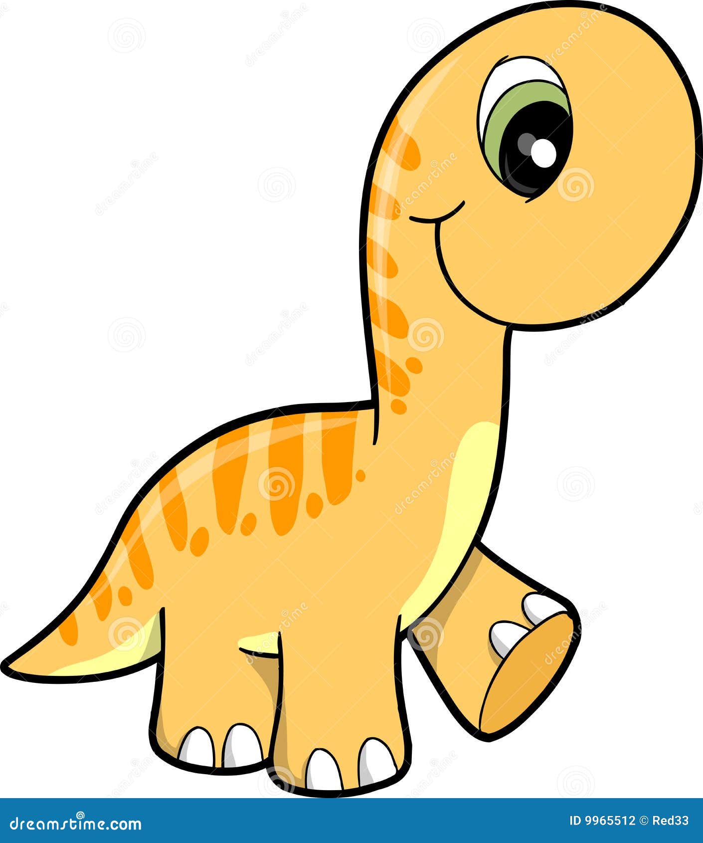 Cute Dinosaur Vector Illustration Stock Vector ...