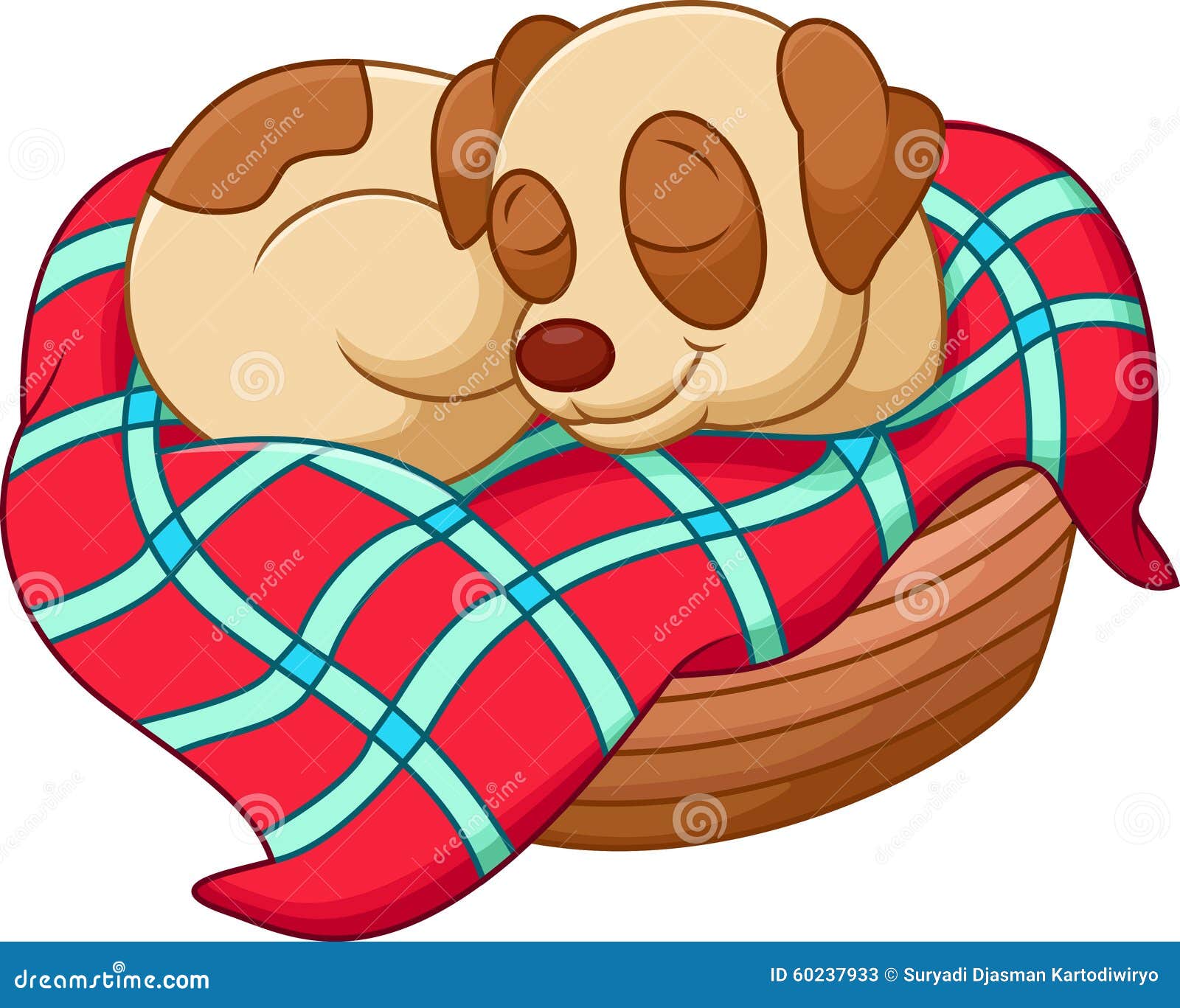 Cute dog cartoon sleeping stock illustration. Illustration of basket - 60237933 Cute dog cartoon sleeping stock illustration. Illustration of basket - 60237933