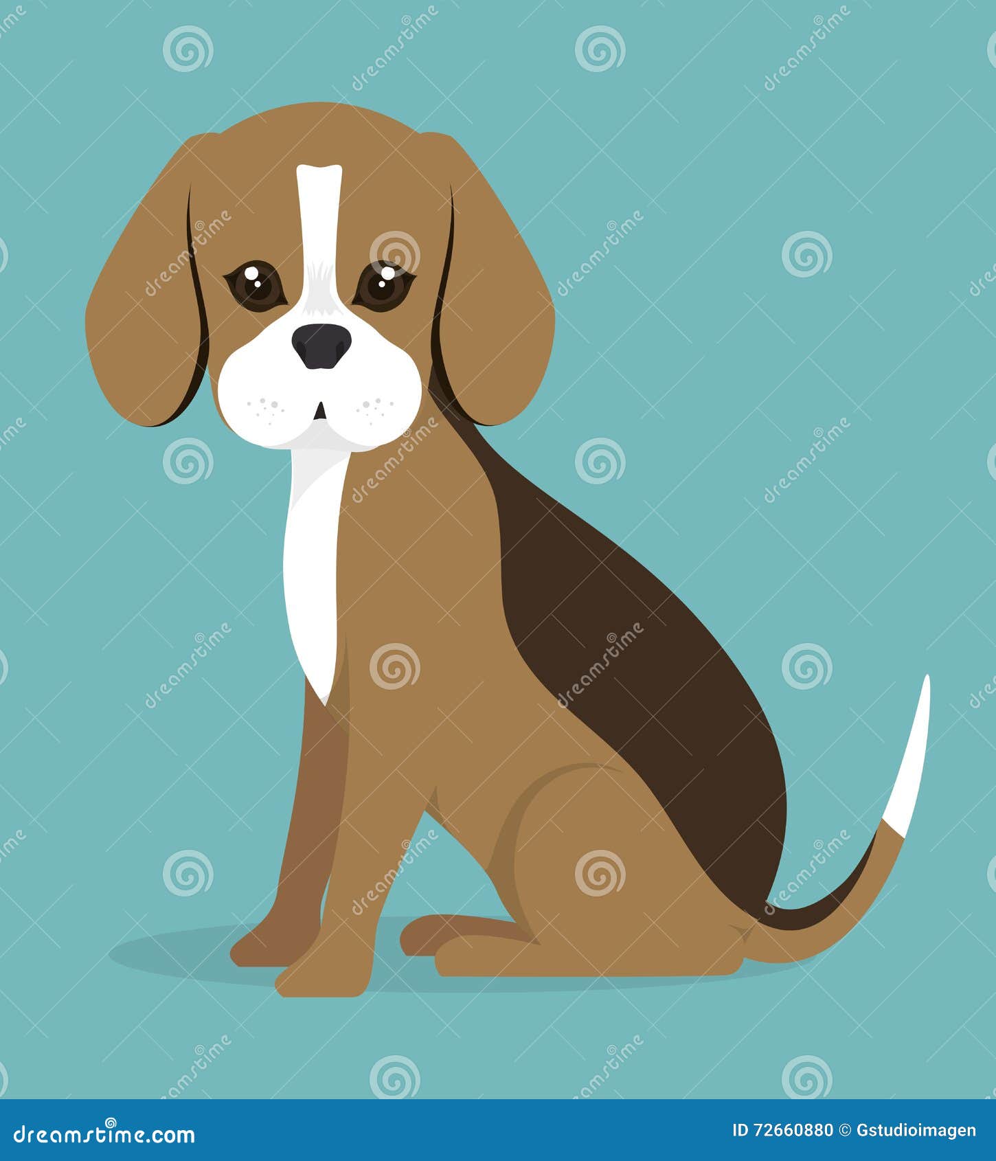 Cute dog design stock illustration. Illustration of friendship 72660880