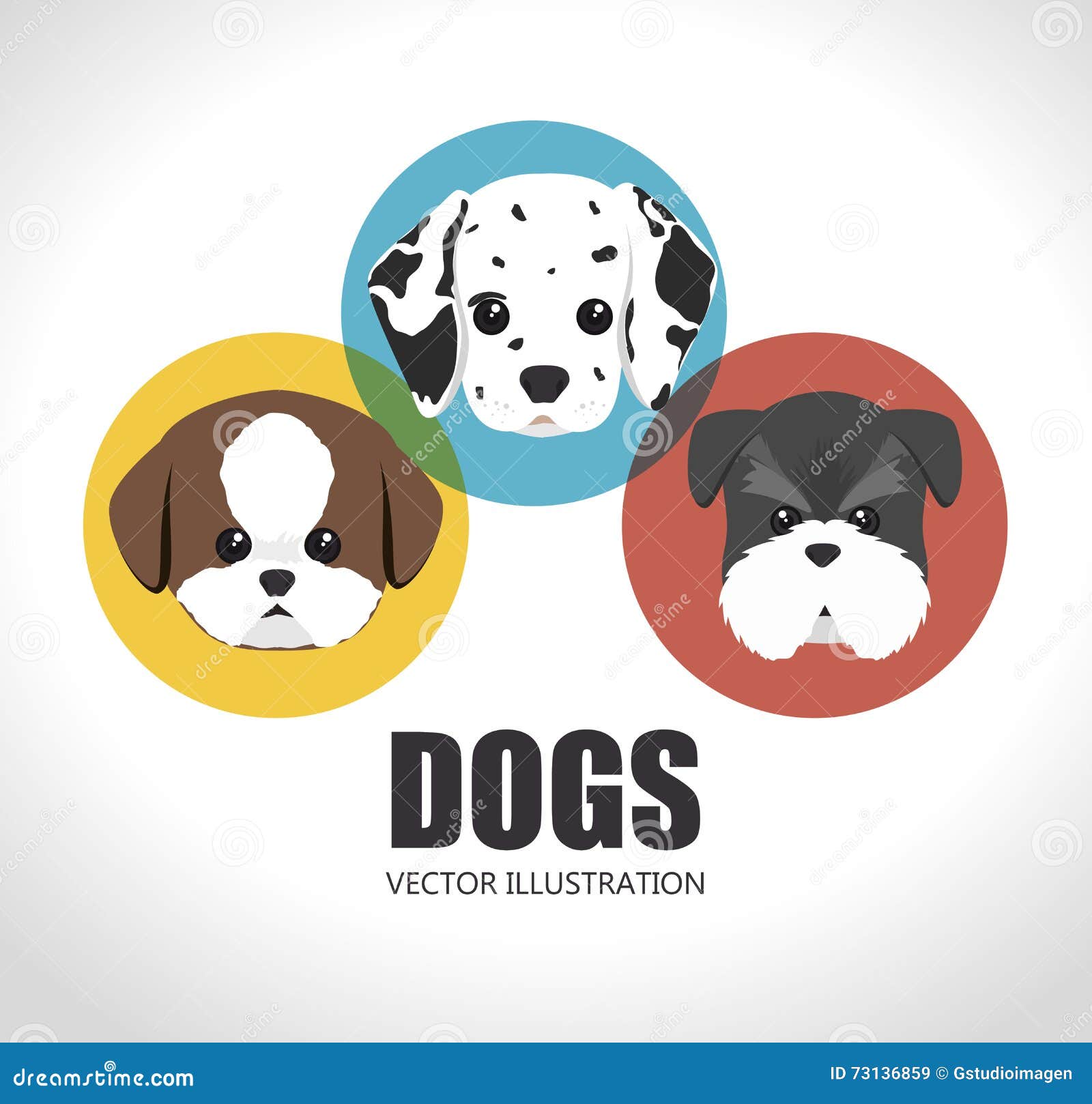 Cute dog design stock illustration. Illustration of happy 73136859