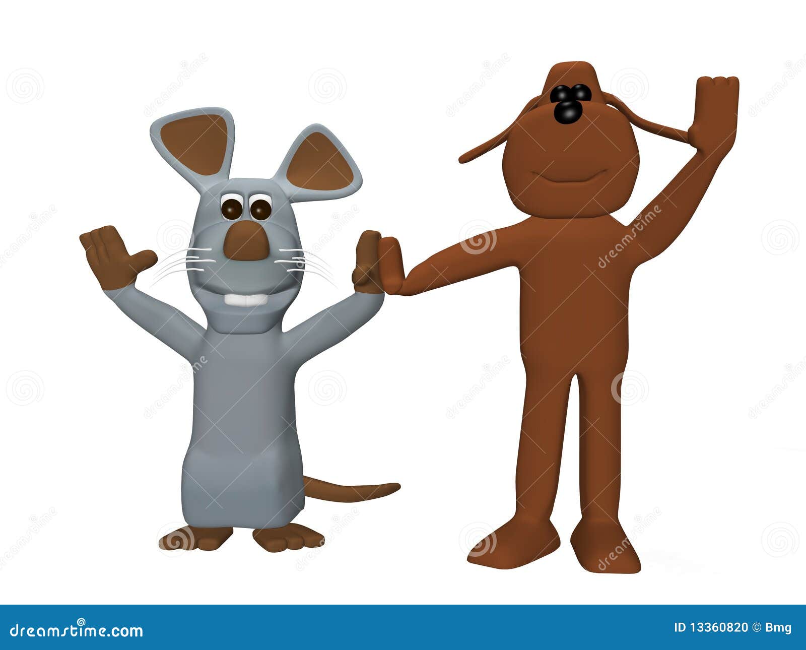Cute dog and mouse stock illustration. Illustration of confirmation