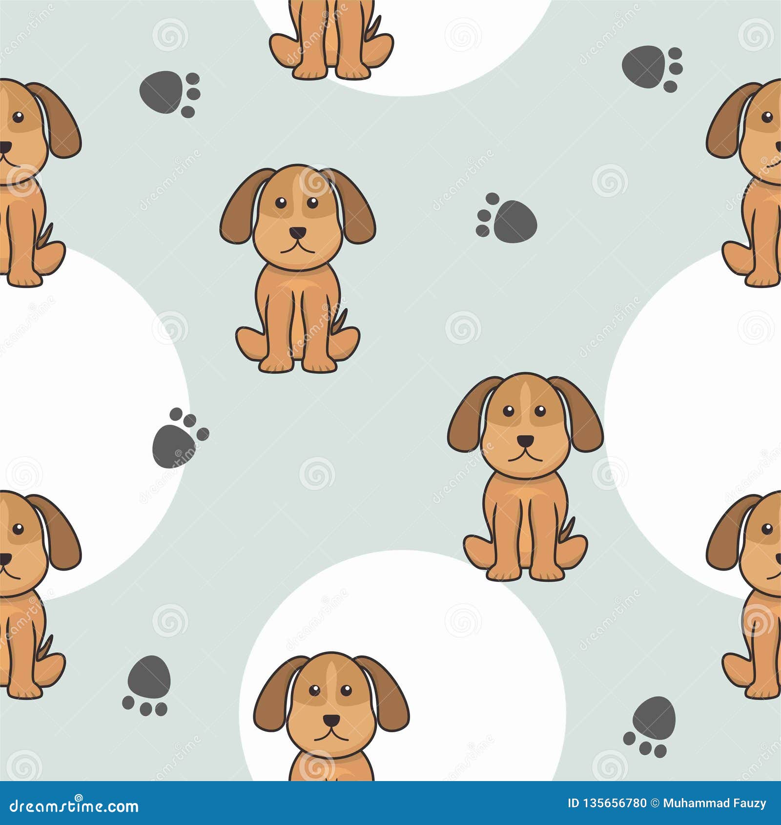 Vector Seamless Pattern with Cute Cartoon Dog Puppies Stock Illustration   Illustration of corgi chihuahua 83105583