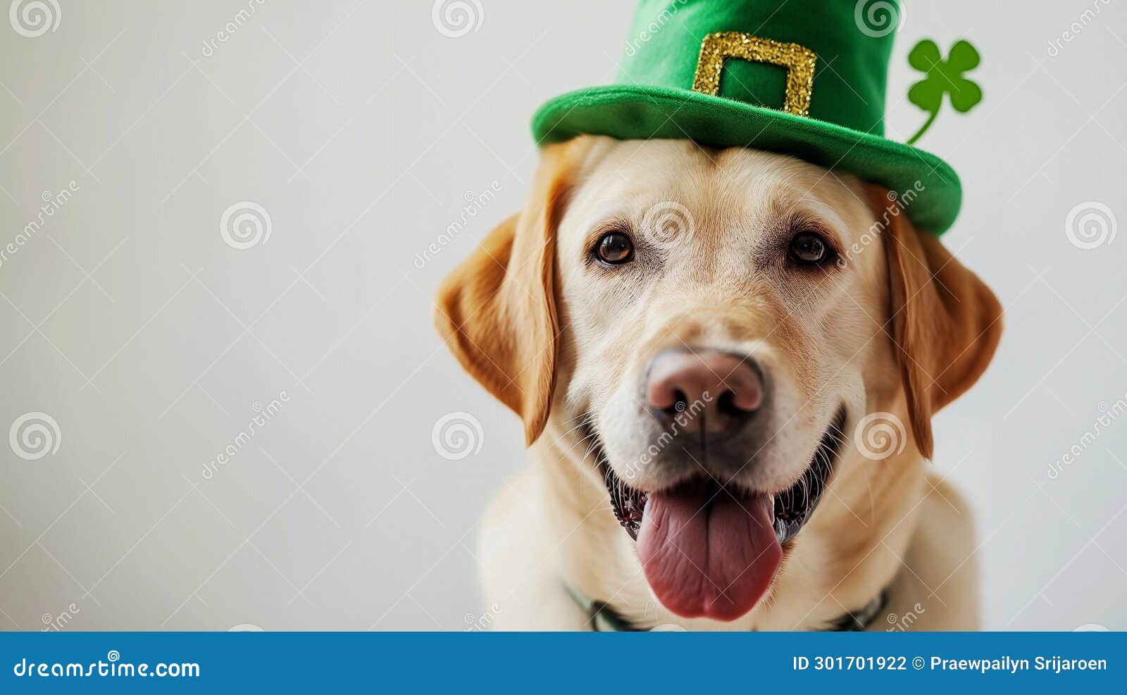 Cute Dogs with Leprechaun Hats, St. Patrick S Day Stock Photo Image