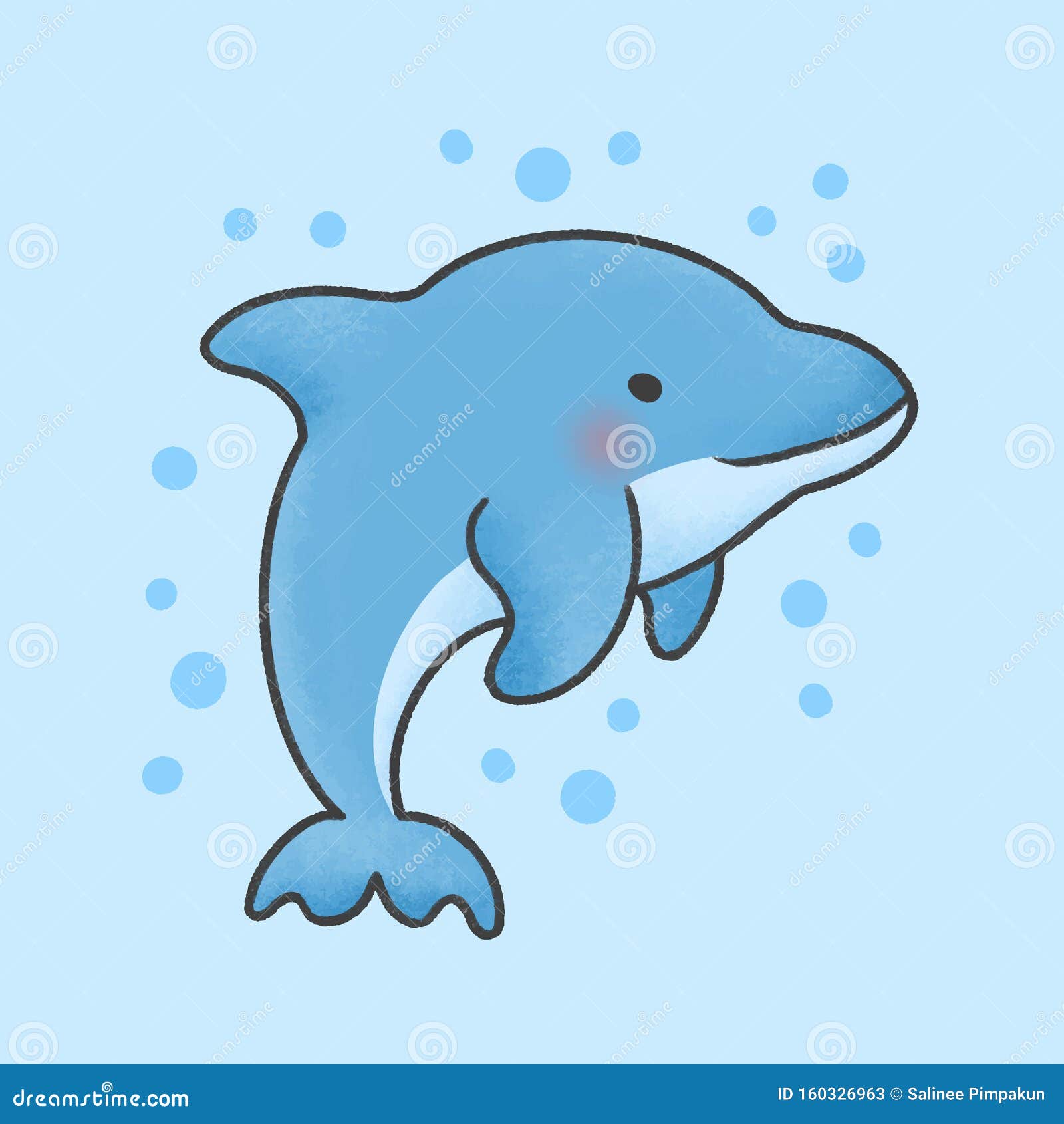 Beautiful Dolphin Coloring Page - ColoringAll