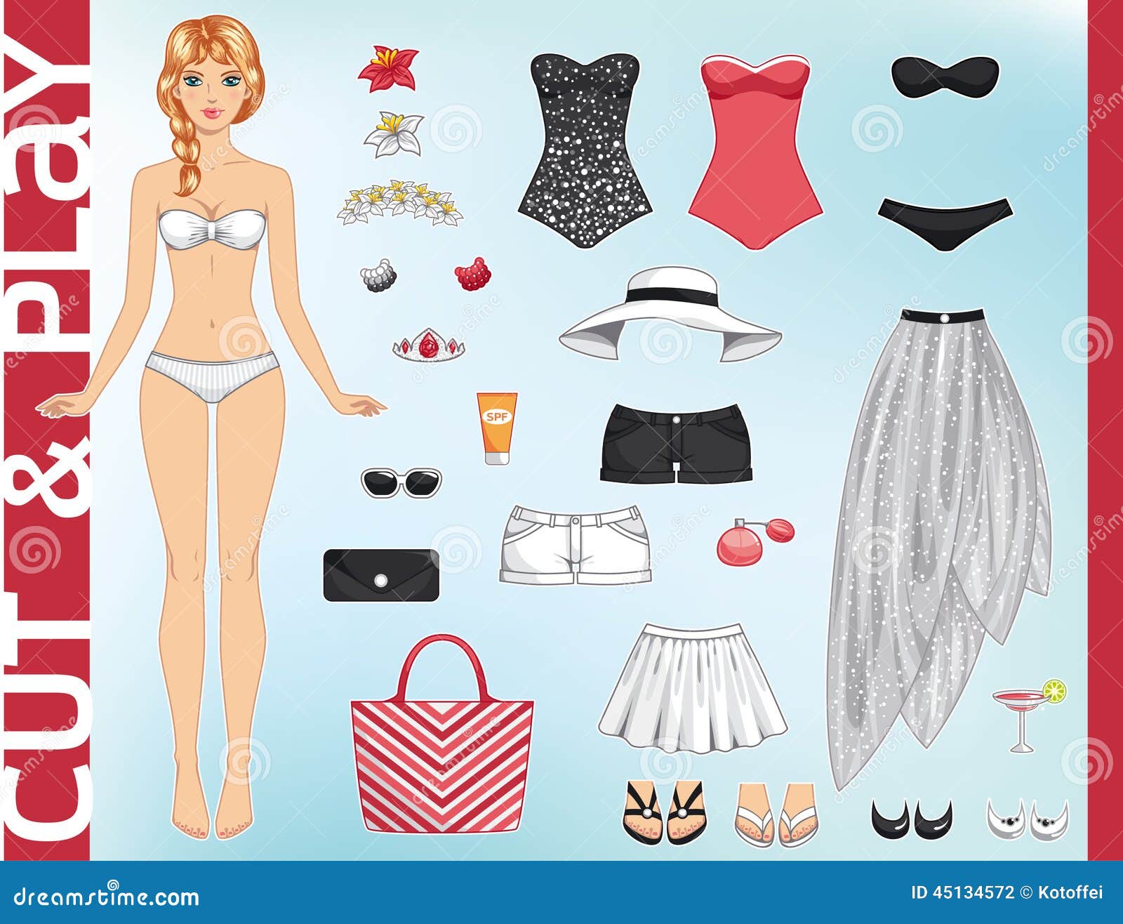 paper doll accessories