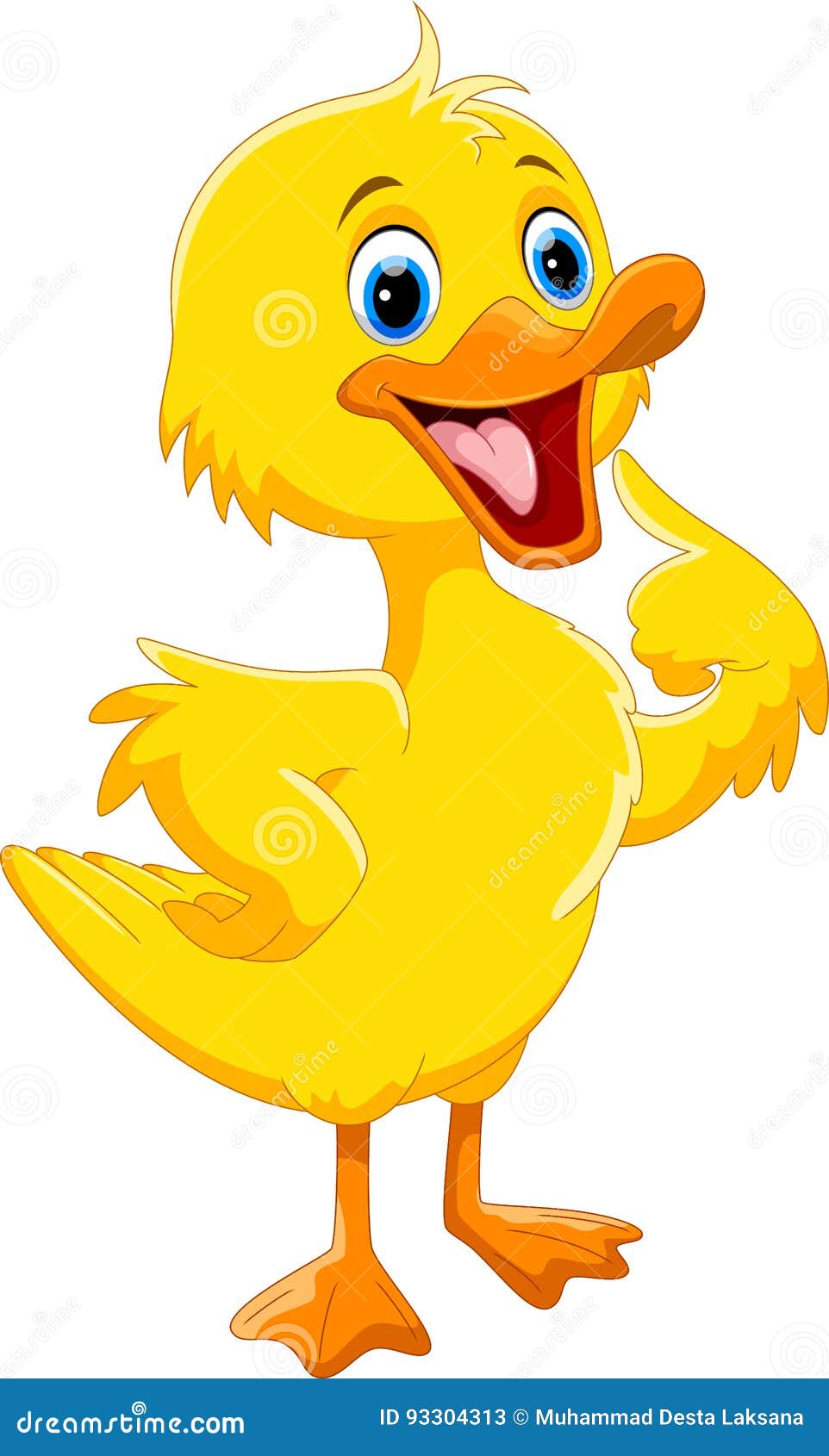 Cute duck cartoon stock illustration. Illustration of beak - 93304313