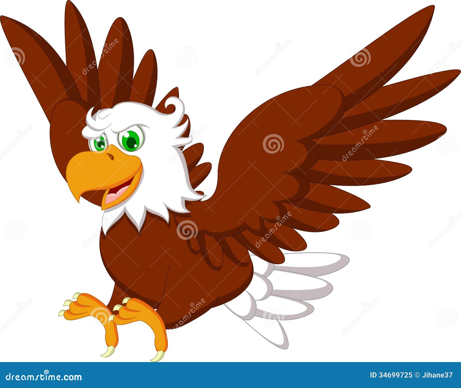 Cute Eagle Cartoon Royalty Free Stock Photo - Image: 34699725