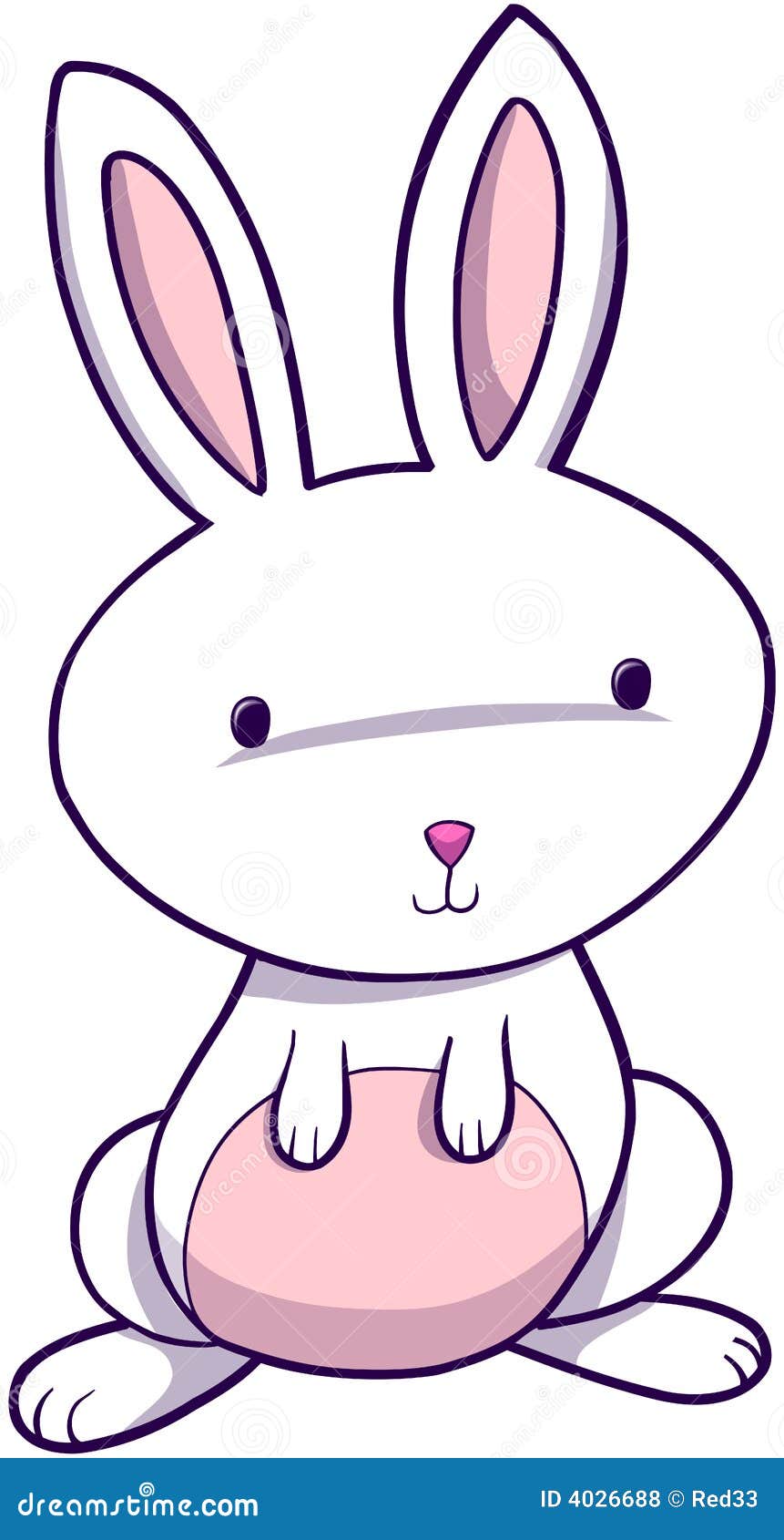 Cute Easter Bunny stock vector. Illustration of rabbit - 4026688