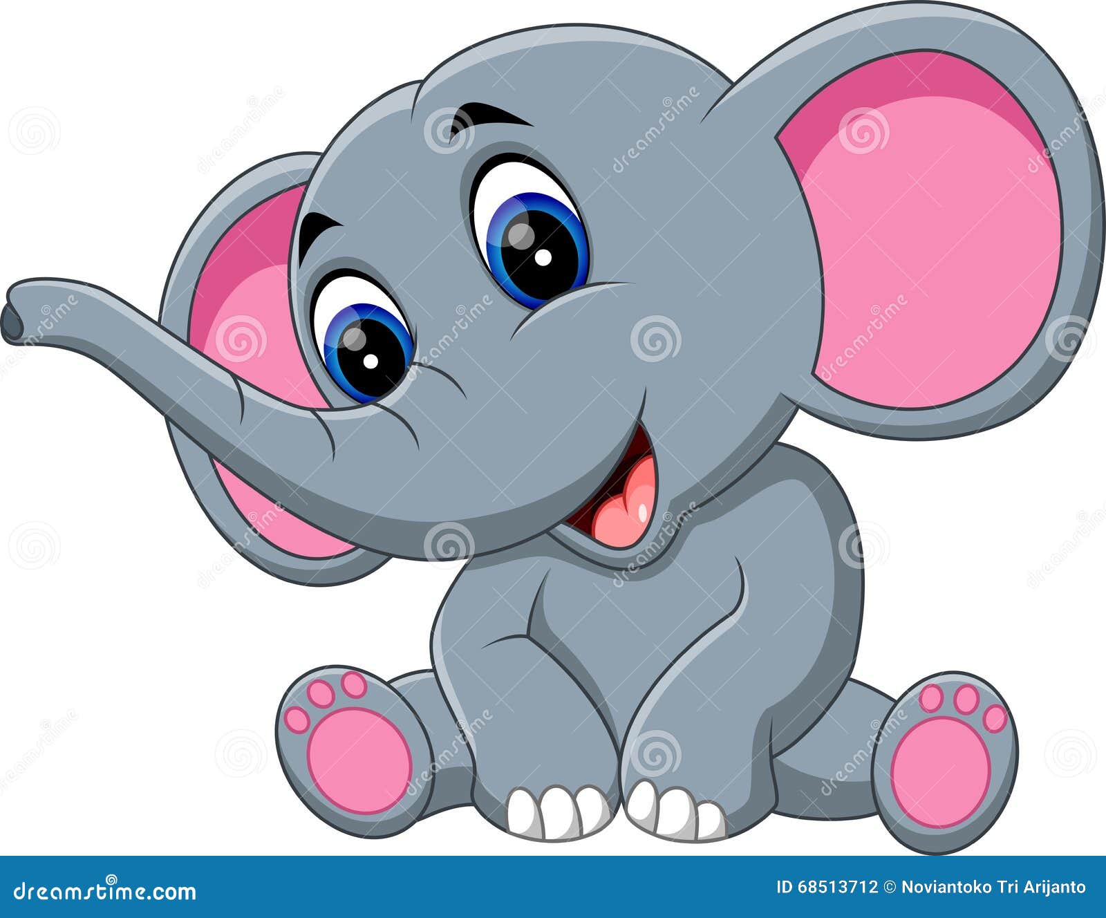 Cute Elephant Cartoon Stock Vector Illustration Of Baby Cute Elephant Cartoon Stock Vector Illustration Of Baby
