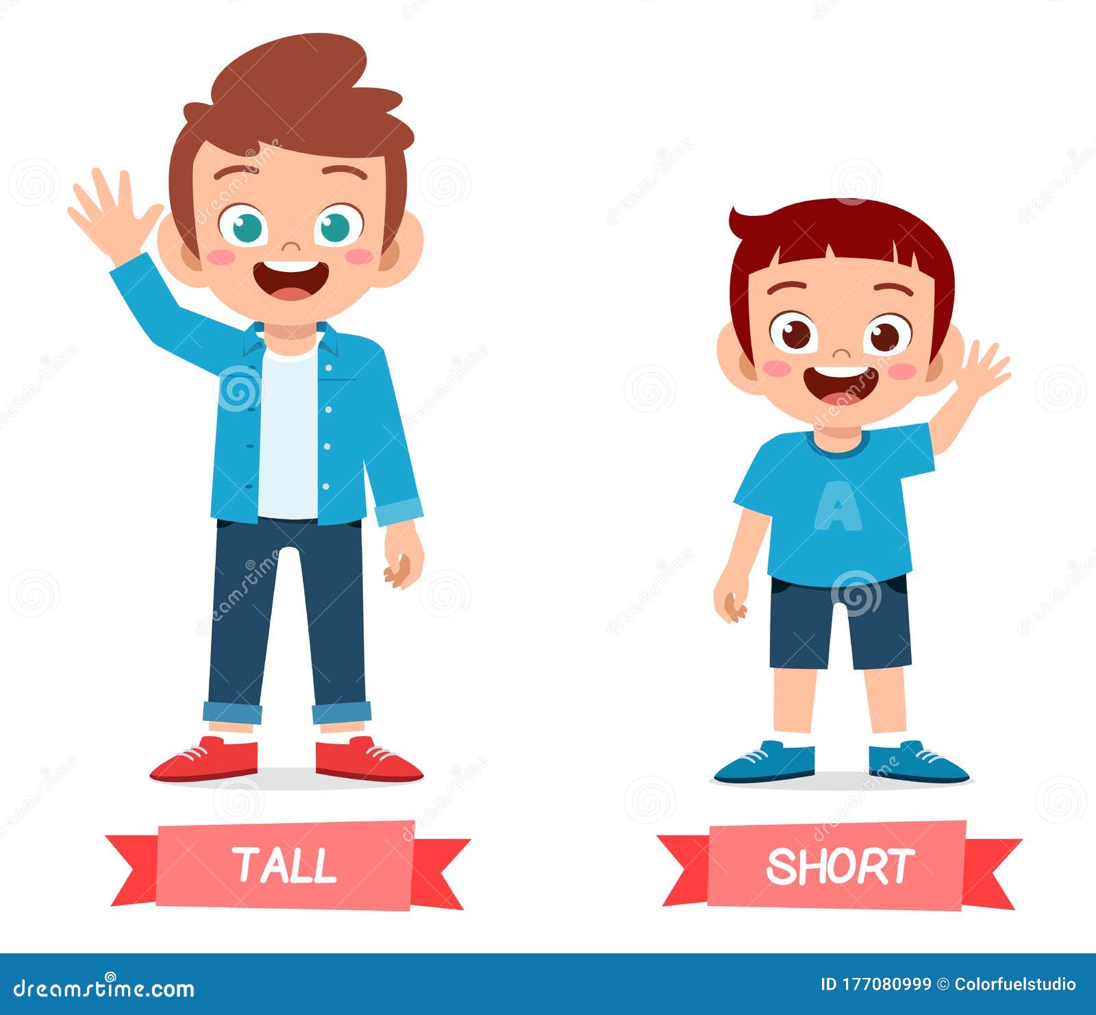 Cartoon Tall Short Kids Stock Illustrations – 178 Cartoon Tall Short Kids  Stock Illustrations, Vectors & Clipart - Dreamstime