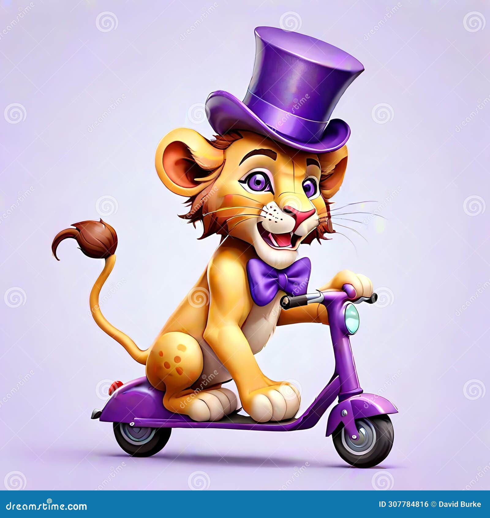 cute face cat kitten lion tiger top hat scooter entertainer