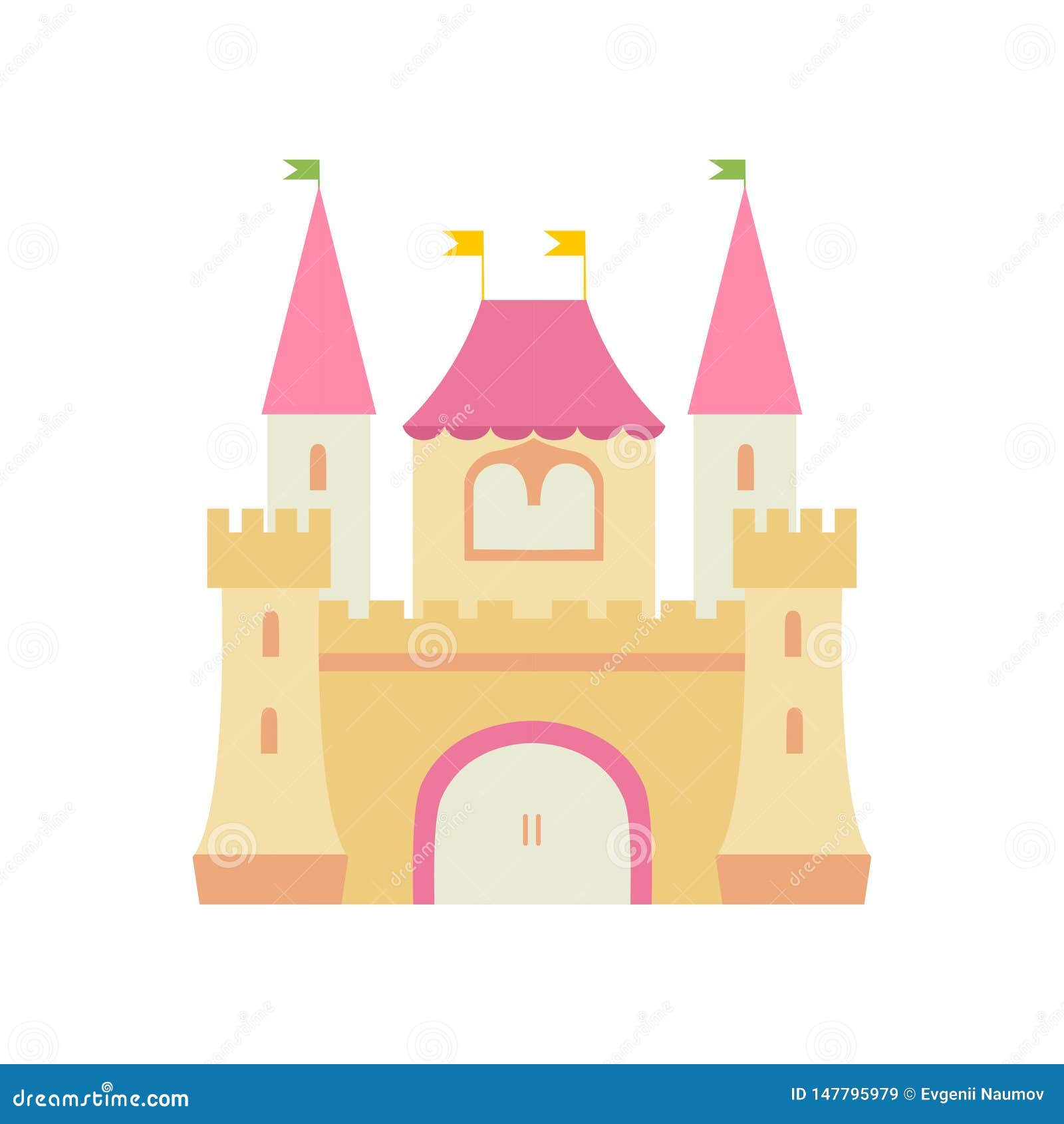 Cute Fairytale Medieval Castle Fortress, Colorful Fantasy Kingdom Cartoon Vector Illustration Stock Vector - Illustration of happy, child: 147795979 Cute Fairytale Medieval Castle Fortress, Colorful Fantasy Kingdom Cartoon Vector Illustration Stock Vector - Illustration of happy, child: 147795979