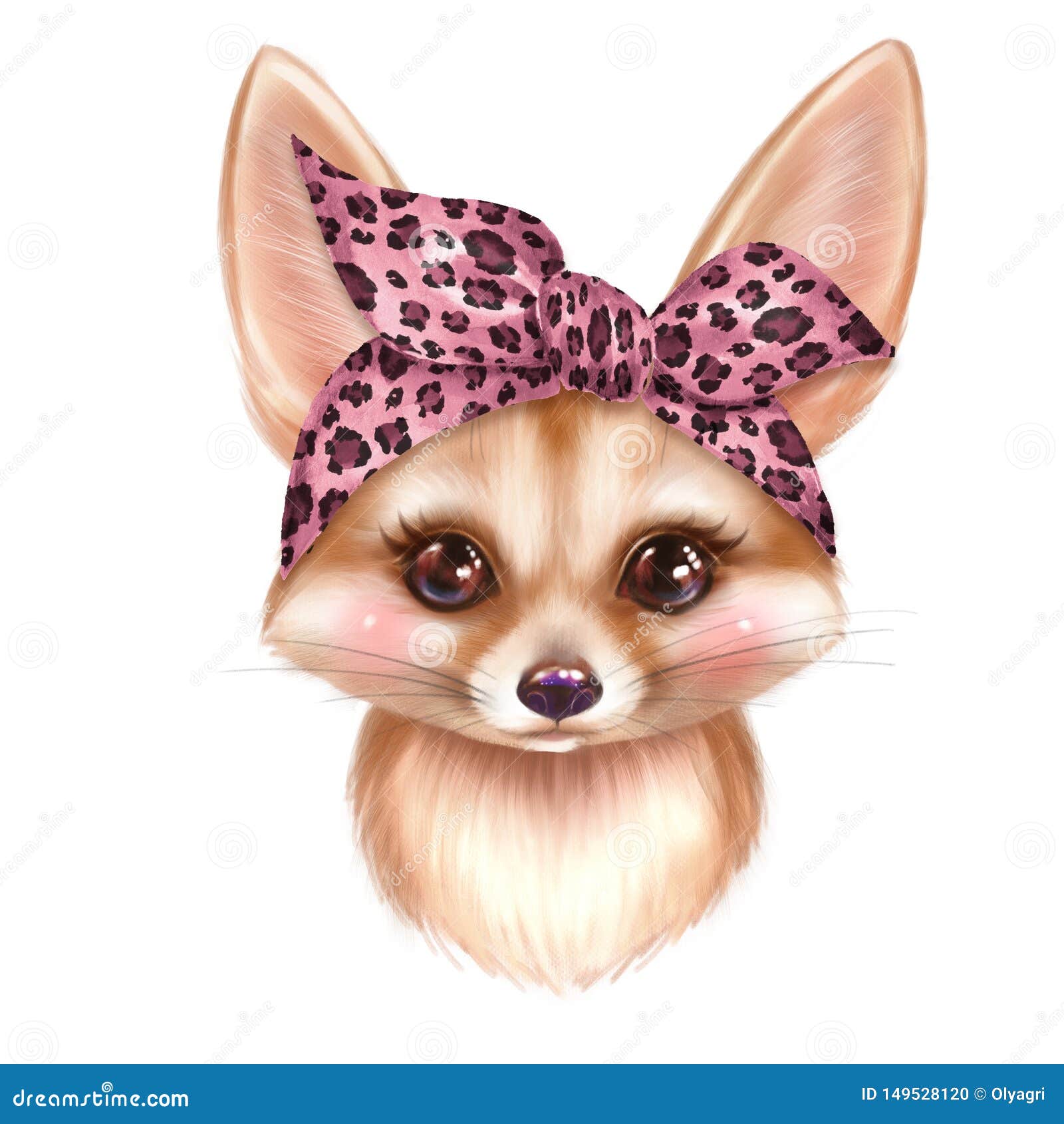 Cute Fennec Fox Stock Illustration Illustration Of White Cute Fennec Fox Stock Illustration Illustration Of White