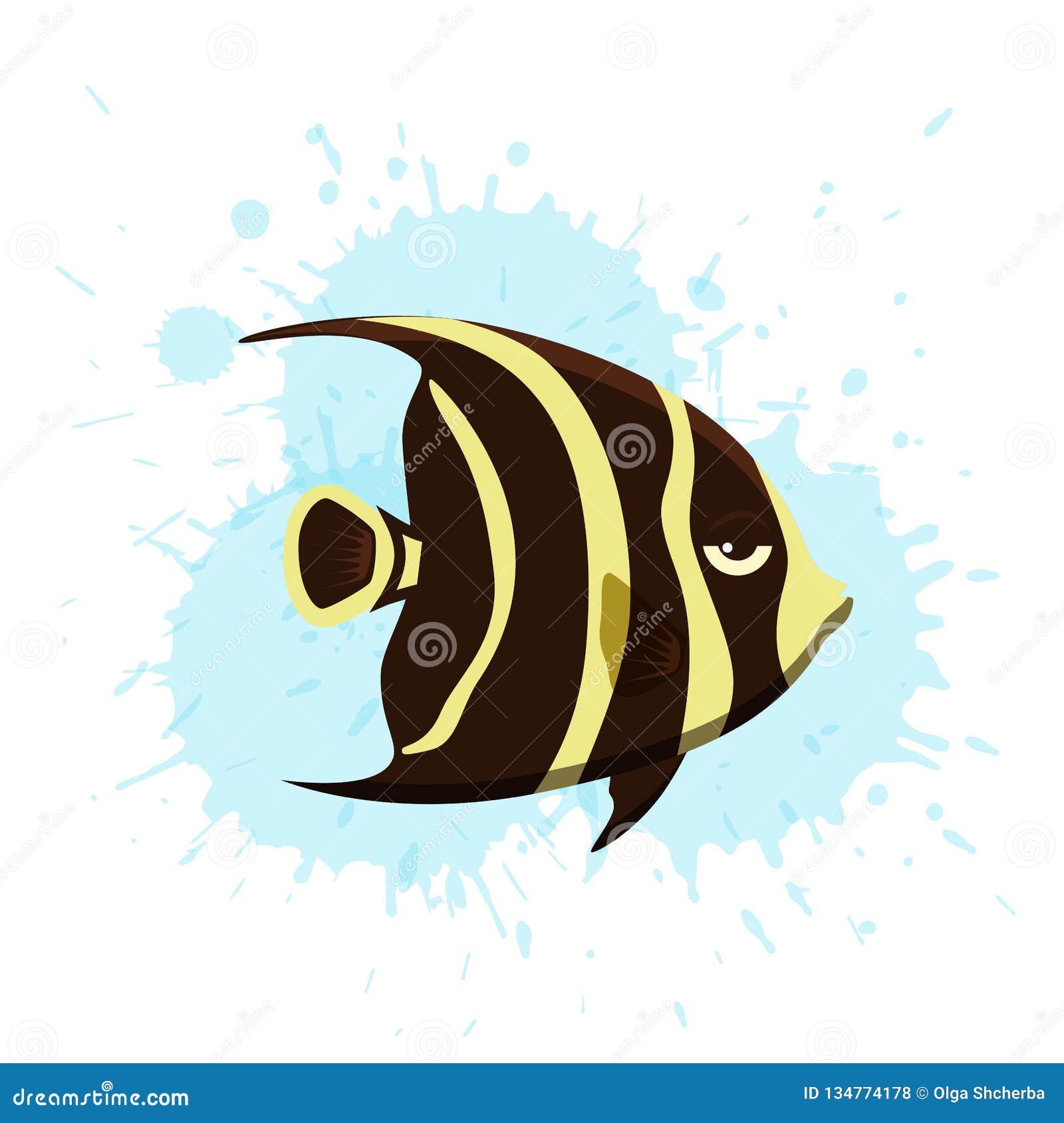 Cute Fish Vector Illustration Icons Set. Tropical Fish ...