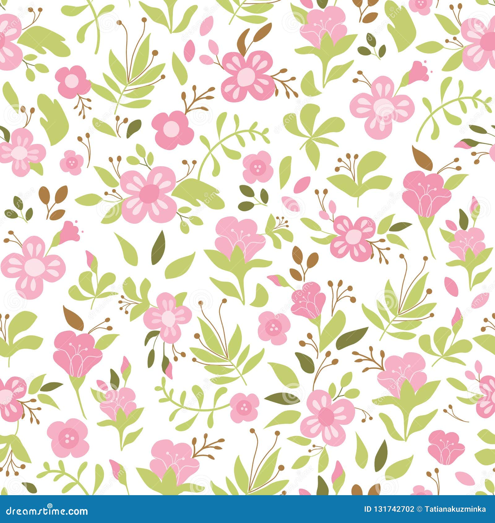 cute pink flowers background