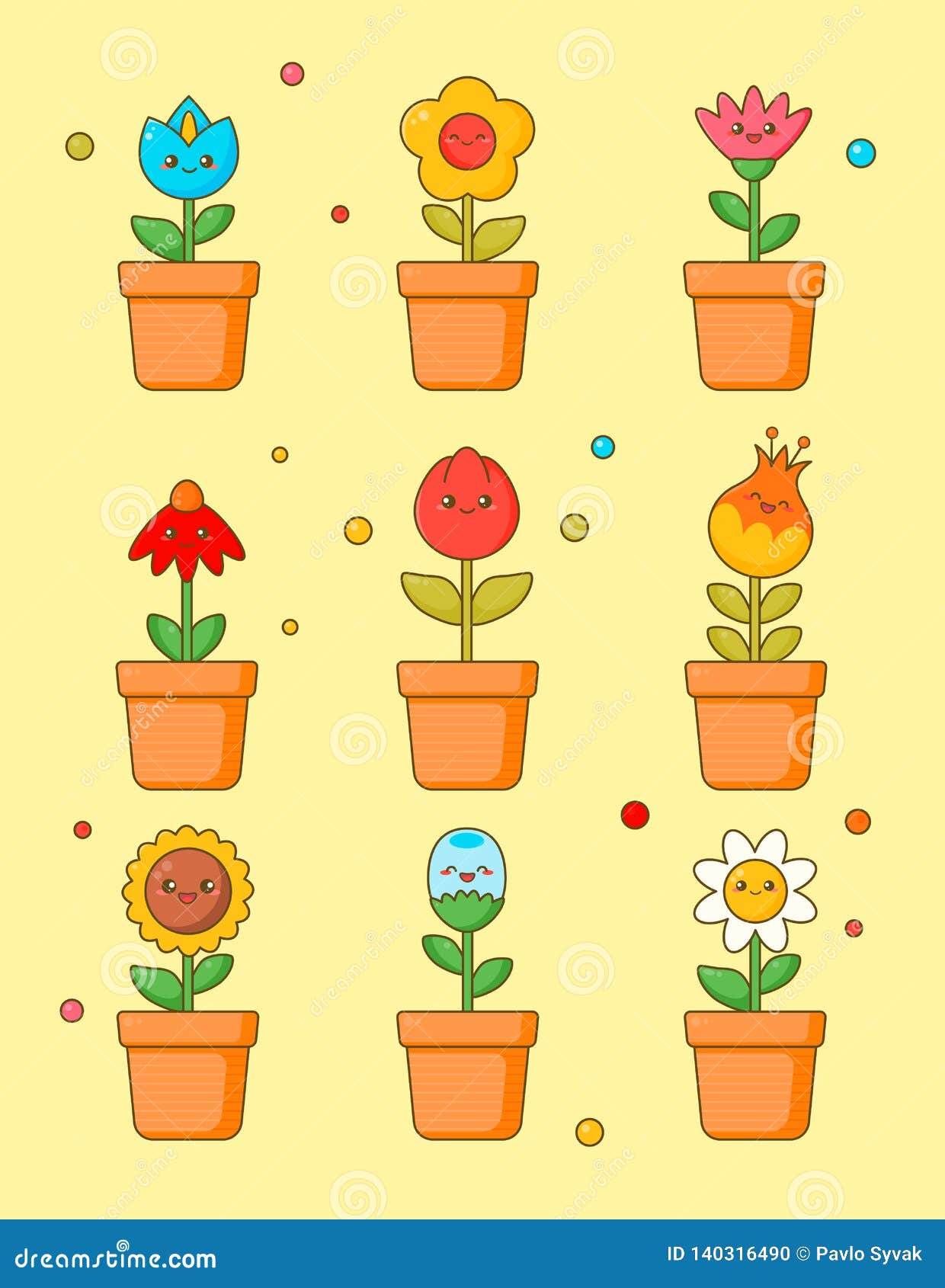 Cute Plant Stickers, Unique Designs