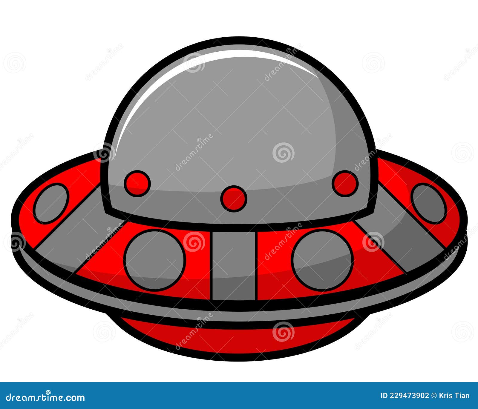 Red simple ufo cartoon stock vector. Illustration of area - 229473902 Red simple ufo cartoon stock vector. Illustration of area - 229473902