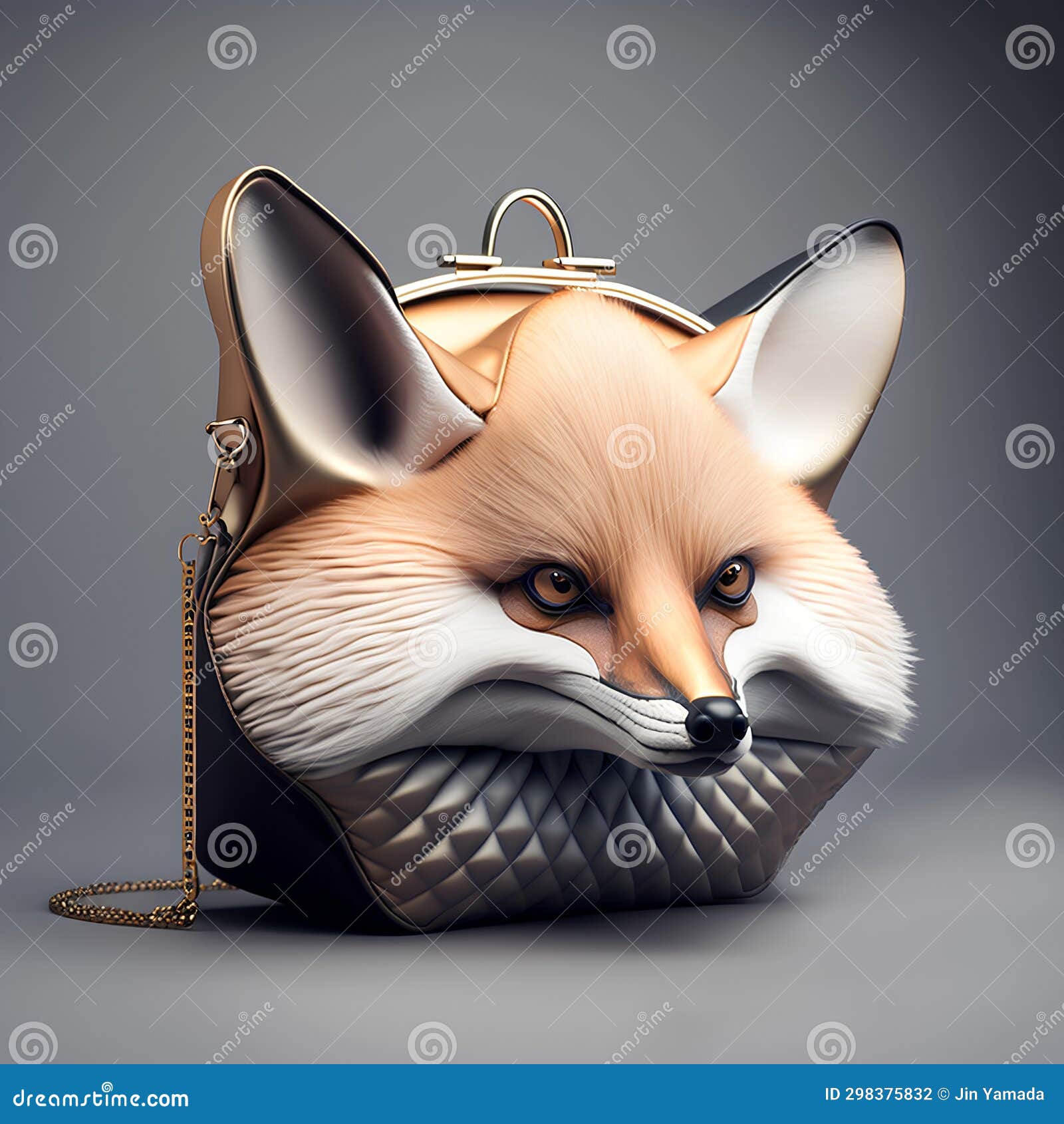 Yoshi Fox head coin purse w dust bag | eBay