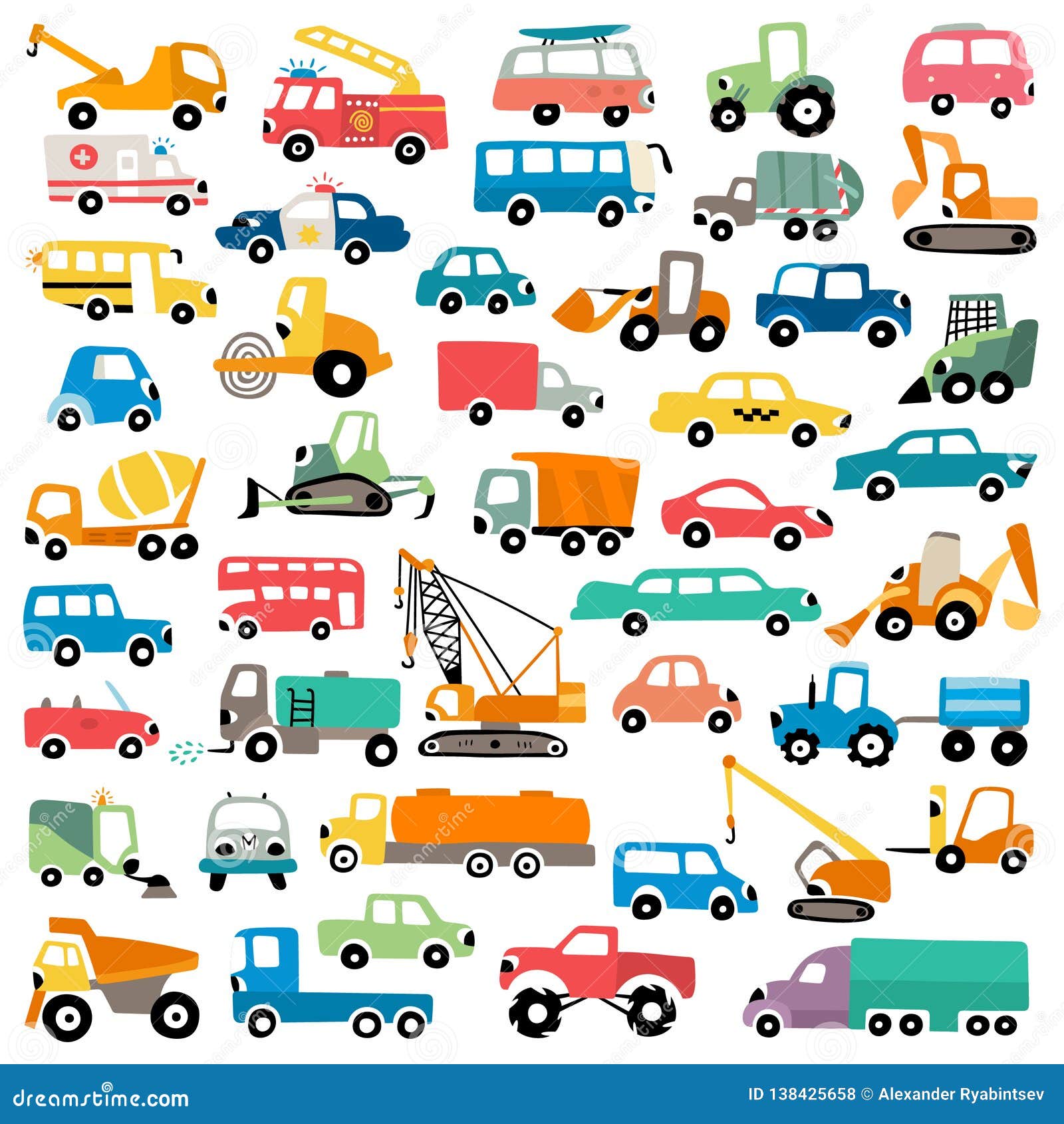 cute cartoon cars  