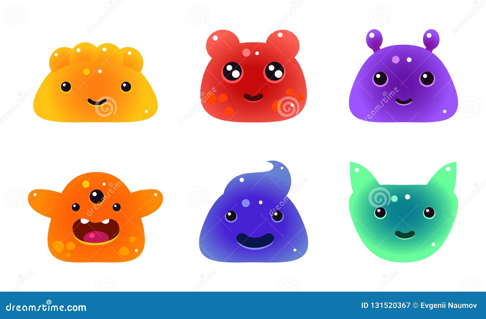 Cute Funny Colorful Jelly Animals and Monsters Faces Set, User Interface Assets for Mobile Apps or Video Games Vector Stock Vector - Illustration of bear, emoji: 131520367 Cute Funny Colorful Jelly Animals and Monsters Faces Set, User Interface Assets for Mobile Apps or Video Games Vector Stock Vector - Illustration of bear, emoji: 131520367