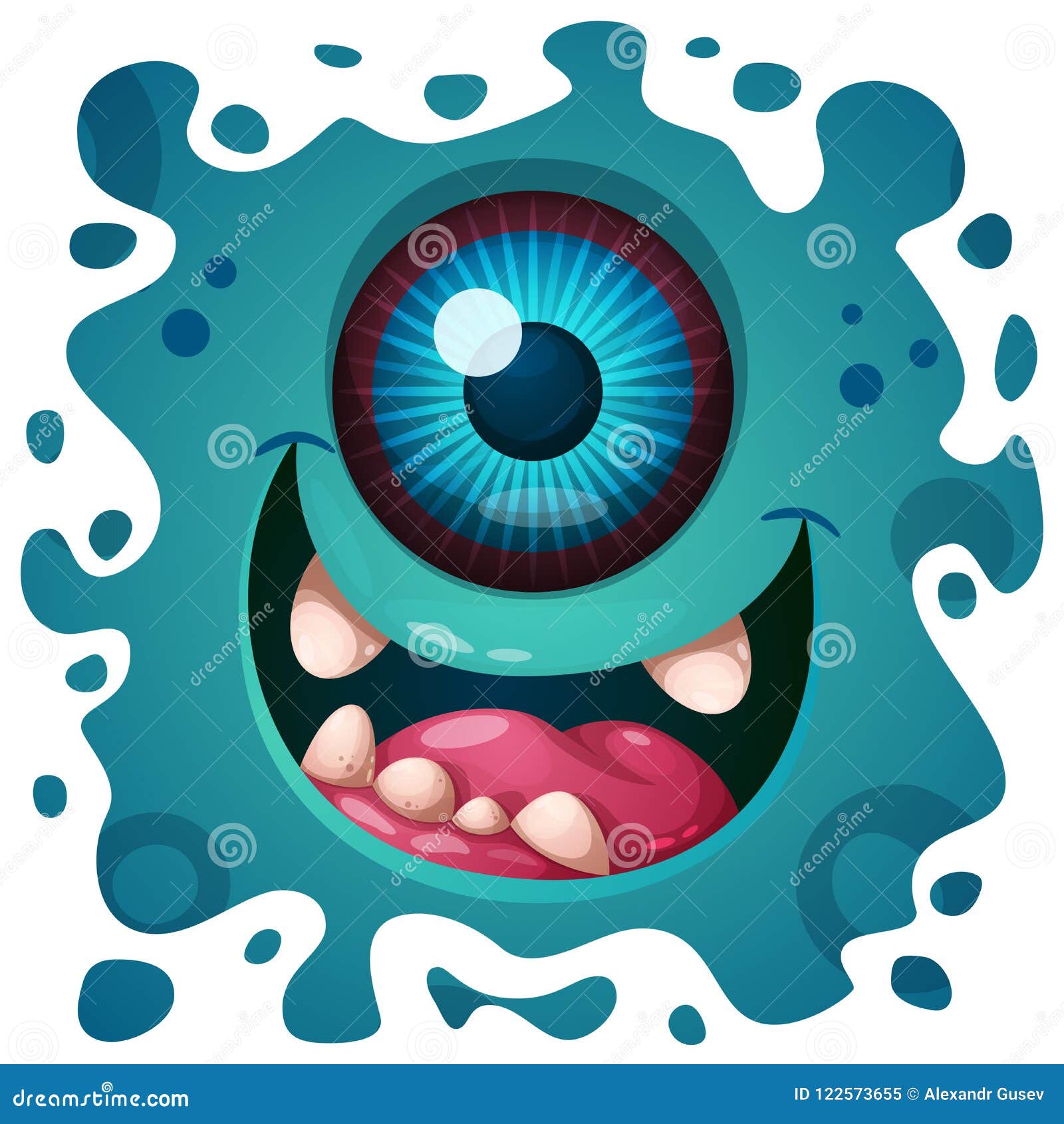 Funny Crazy Monster Face T-Shirt Funny Crazy Monster Face T-Shirt