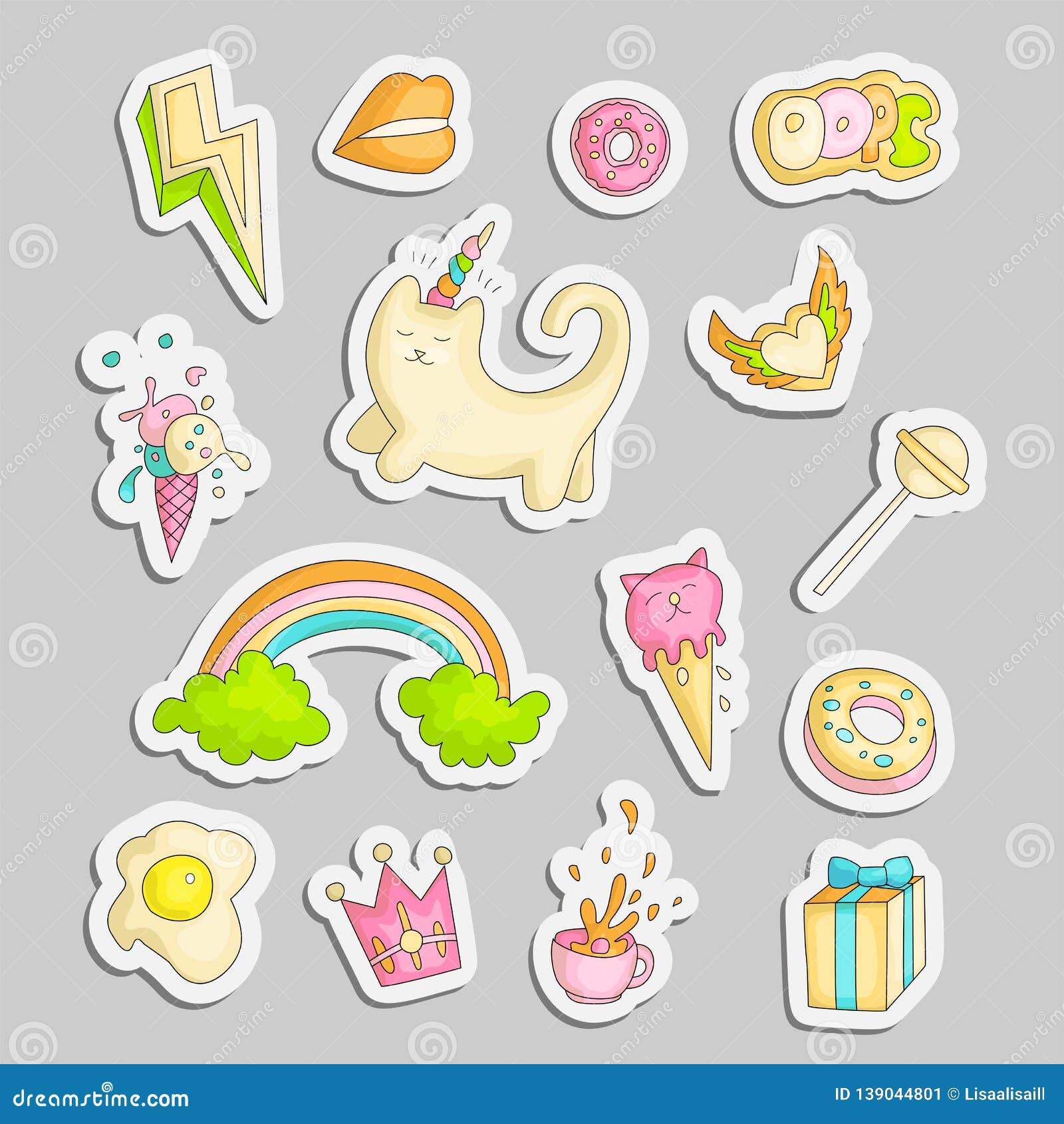 Kawaii Sticker - Draw So Cute Unicorn Girl - Free Transparent PNG Clipart  Images Download