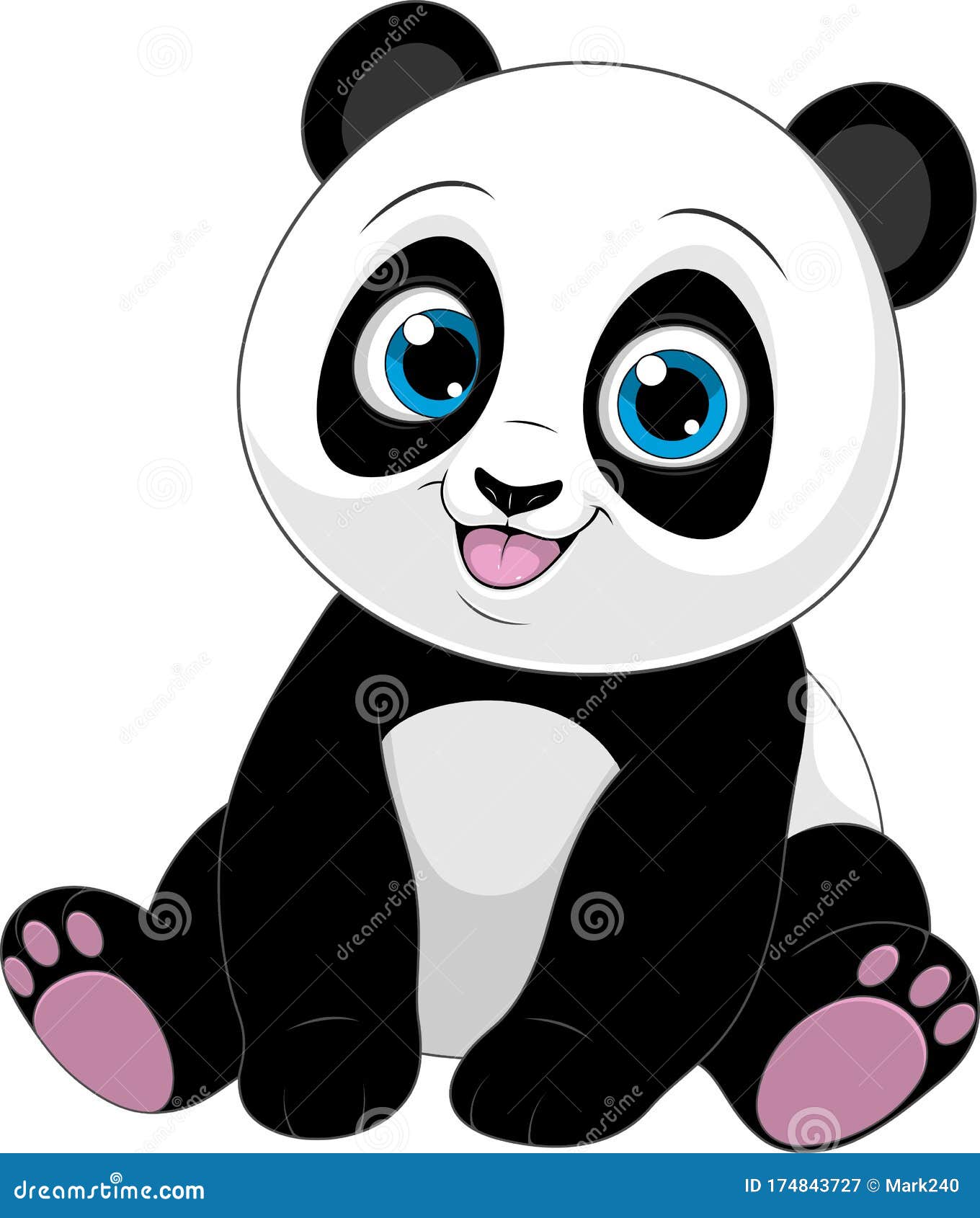 Cute Funny Little Panda Baby Sitting Smiling on a White Background Stock Vector - Illustration of panda, portrait: 174843727 Cute Funny Little Panda Baby Sitting Smiling on a White Background Stock Vector - Illustration of panda, portrait: 174843727