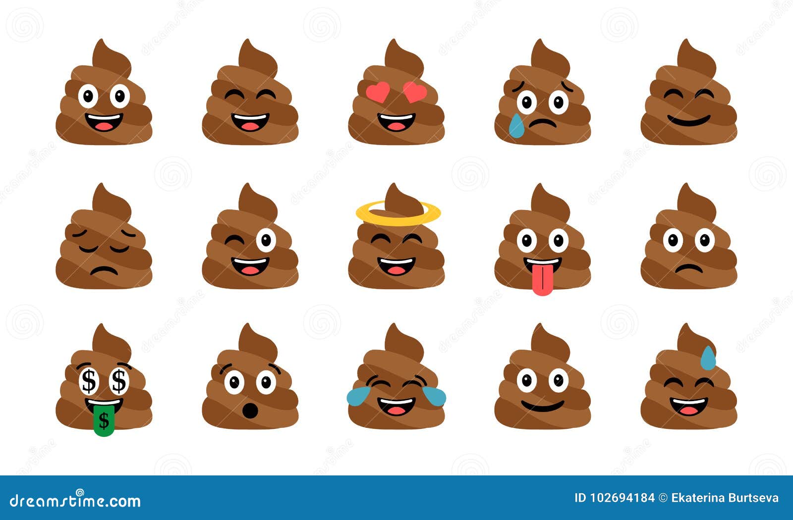 Poop Emoticons Stock Illustrations – 87 Poop Emoticons Stock Illustrations,  Vectors & Clipart - Dreamstime