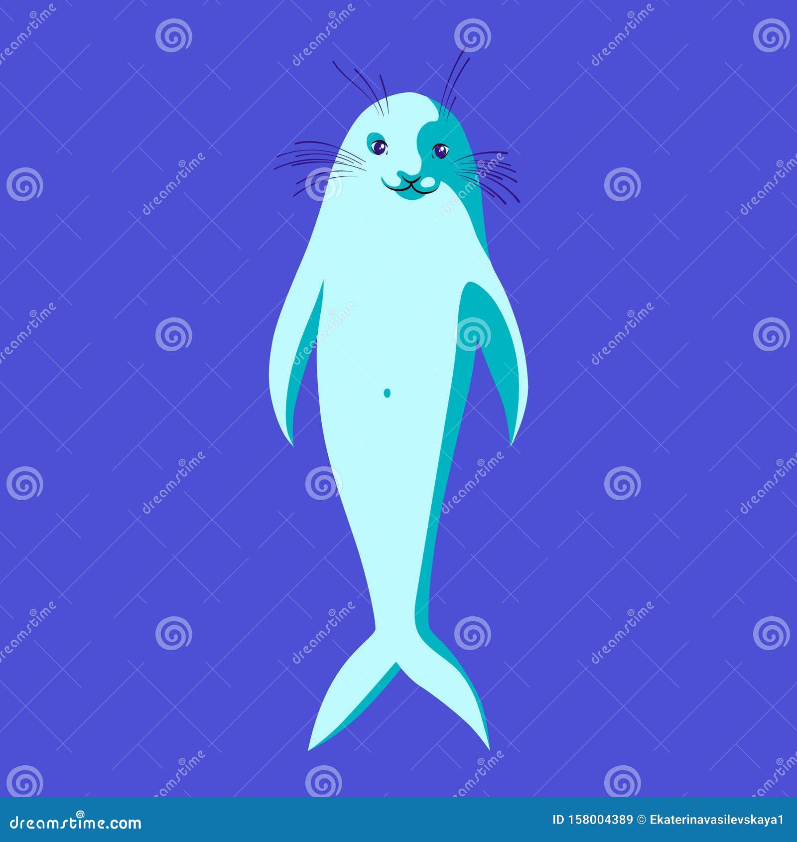 Cute Fur Seal Vector Illustration. Cartoon Wild Ocean Character for Logo or  Mascot. Aquatic Animal Flat Clipart Stock Vector - Illustration of clipart,  kids: 158004389
