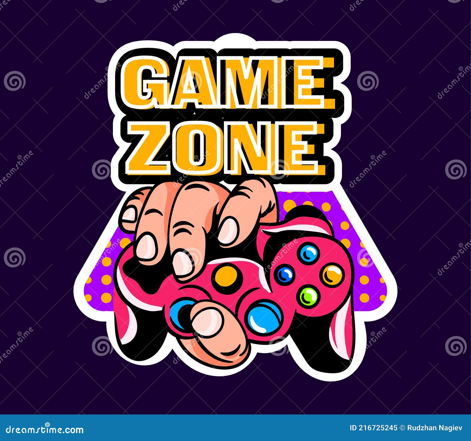 Games gaming gamer logo' Sticker