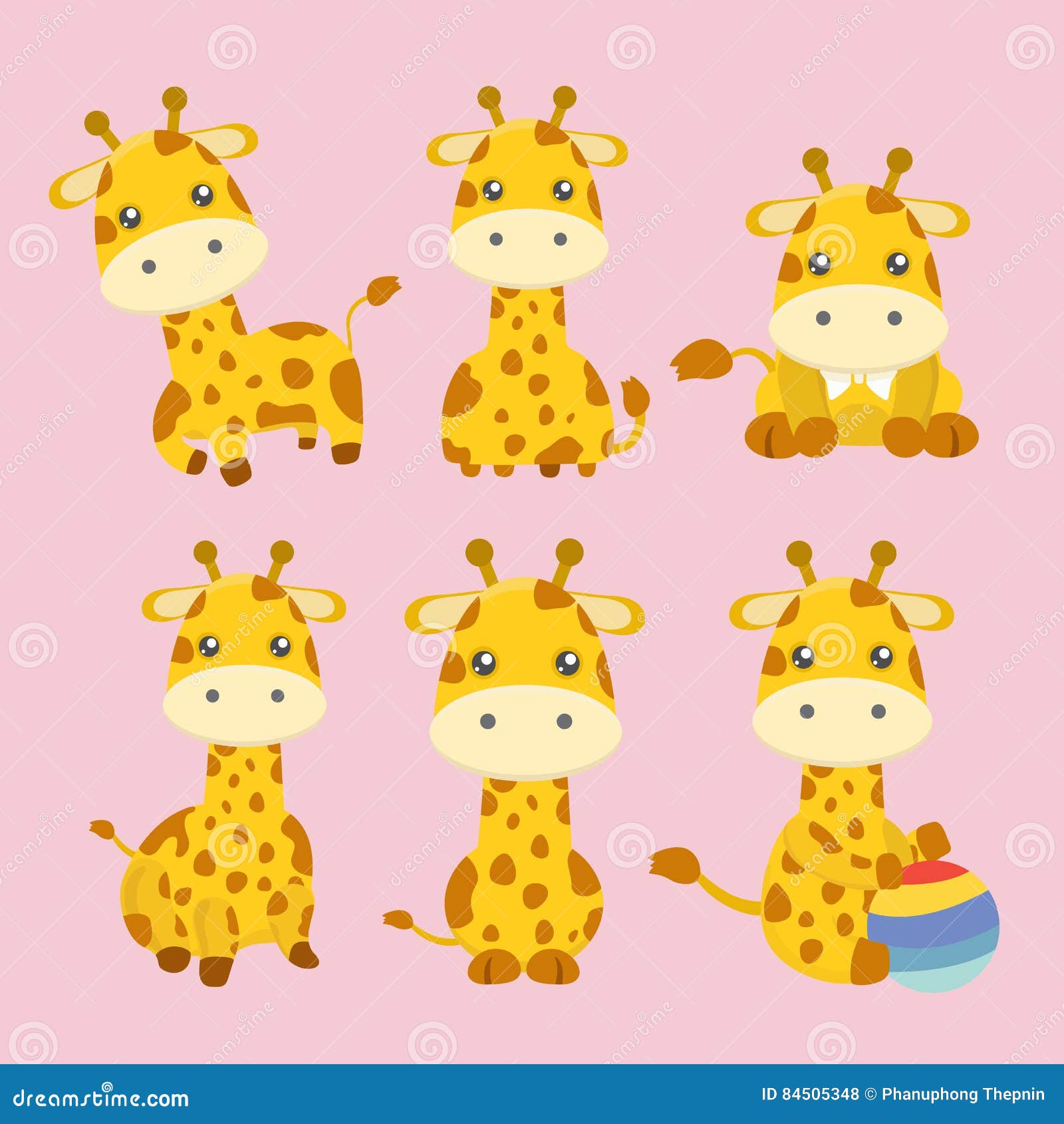 Cute giraffe cartoon. stock vector. Illustration of nature - 84505348 Cute giraffe cartoon. stock vector. Illustration of nature - 84505348