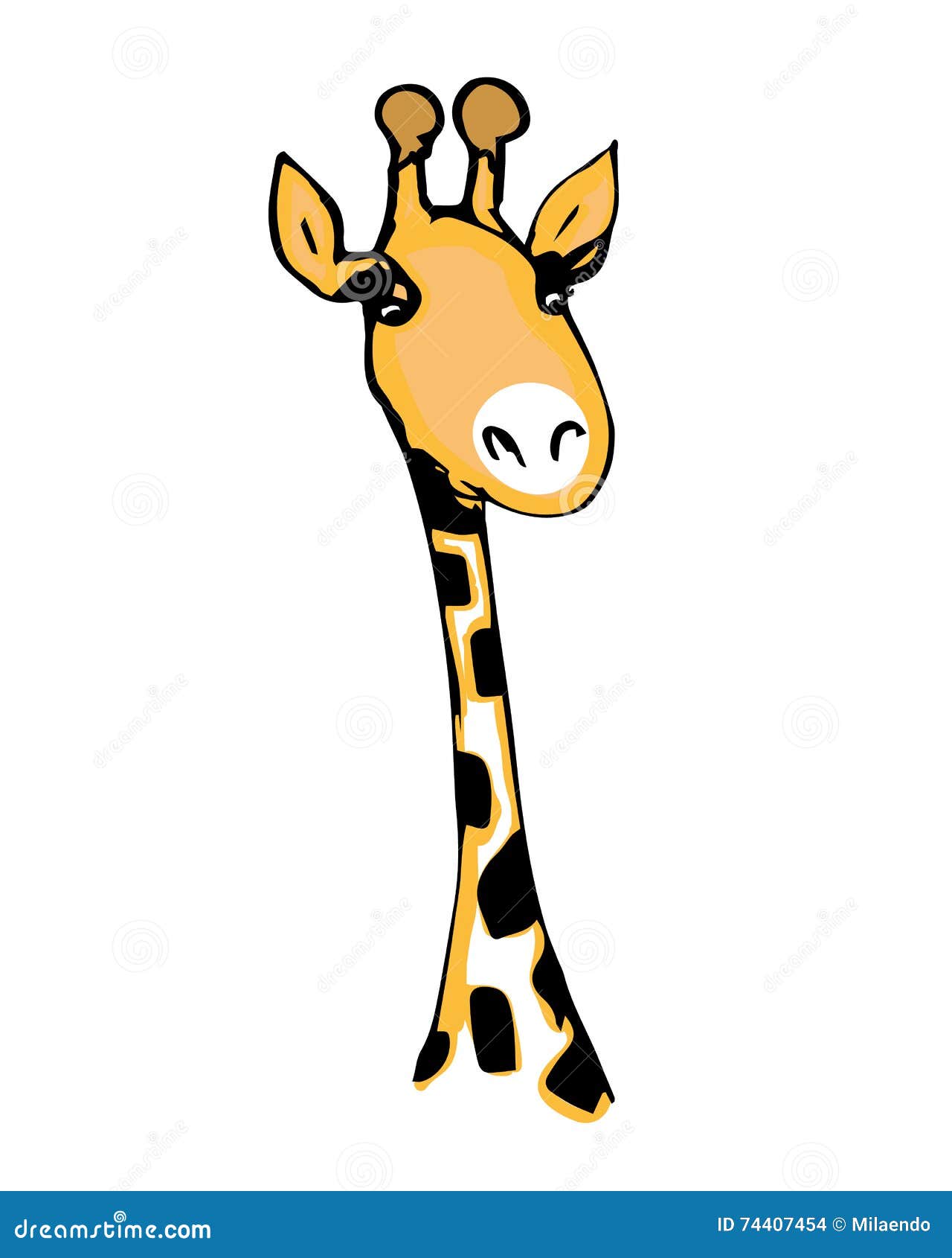 giraffe nature clipart two dimensional neutral color for kids easy drawing  childish cute illustration sweet - Clip Art Library
