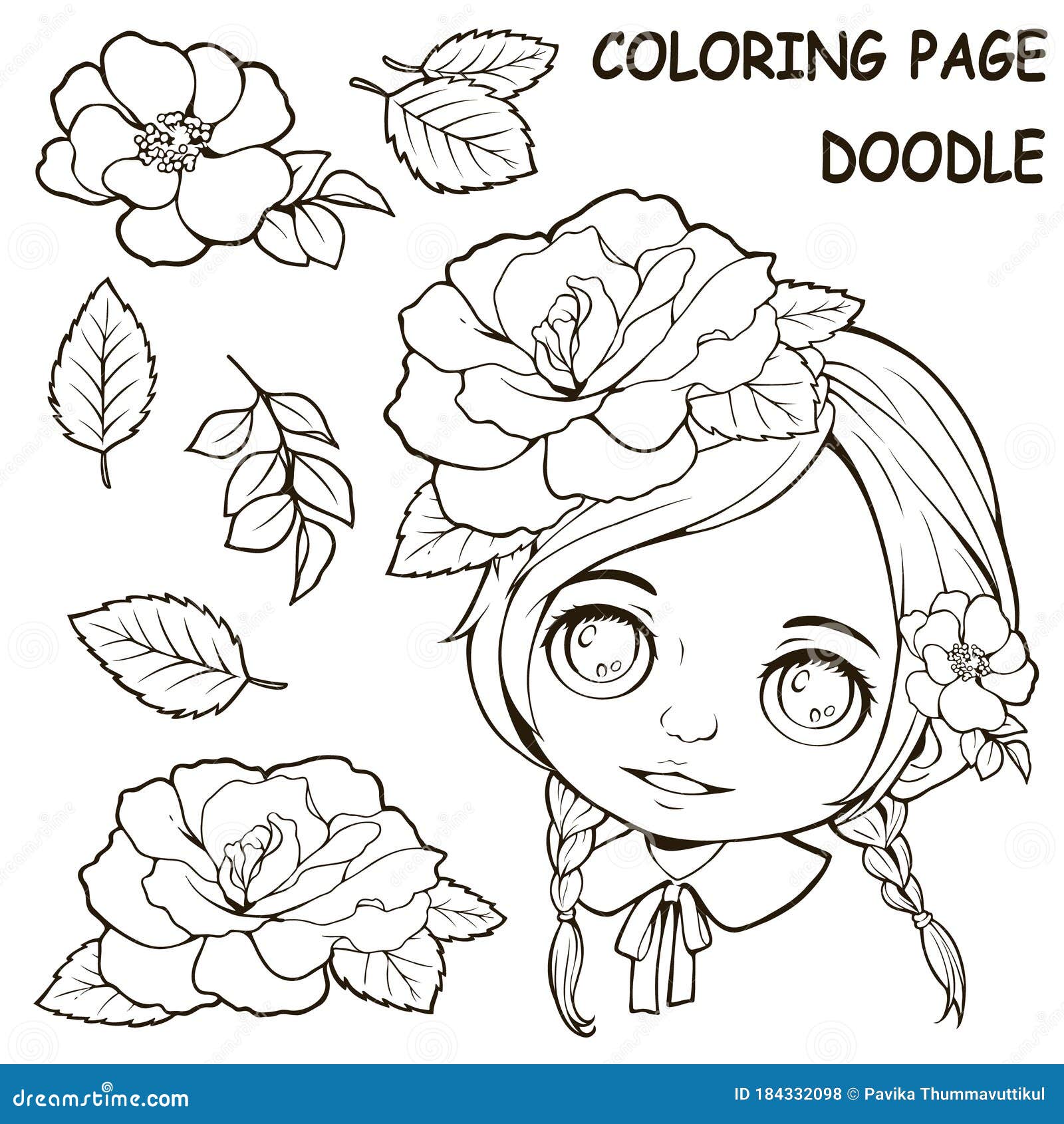 printable flower coloring pages for girls